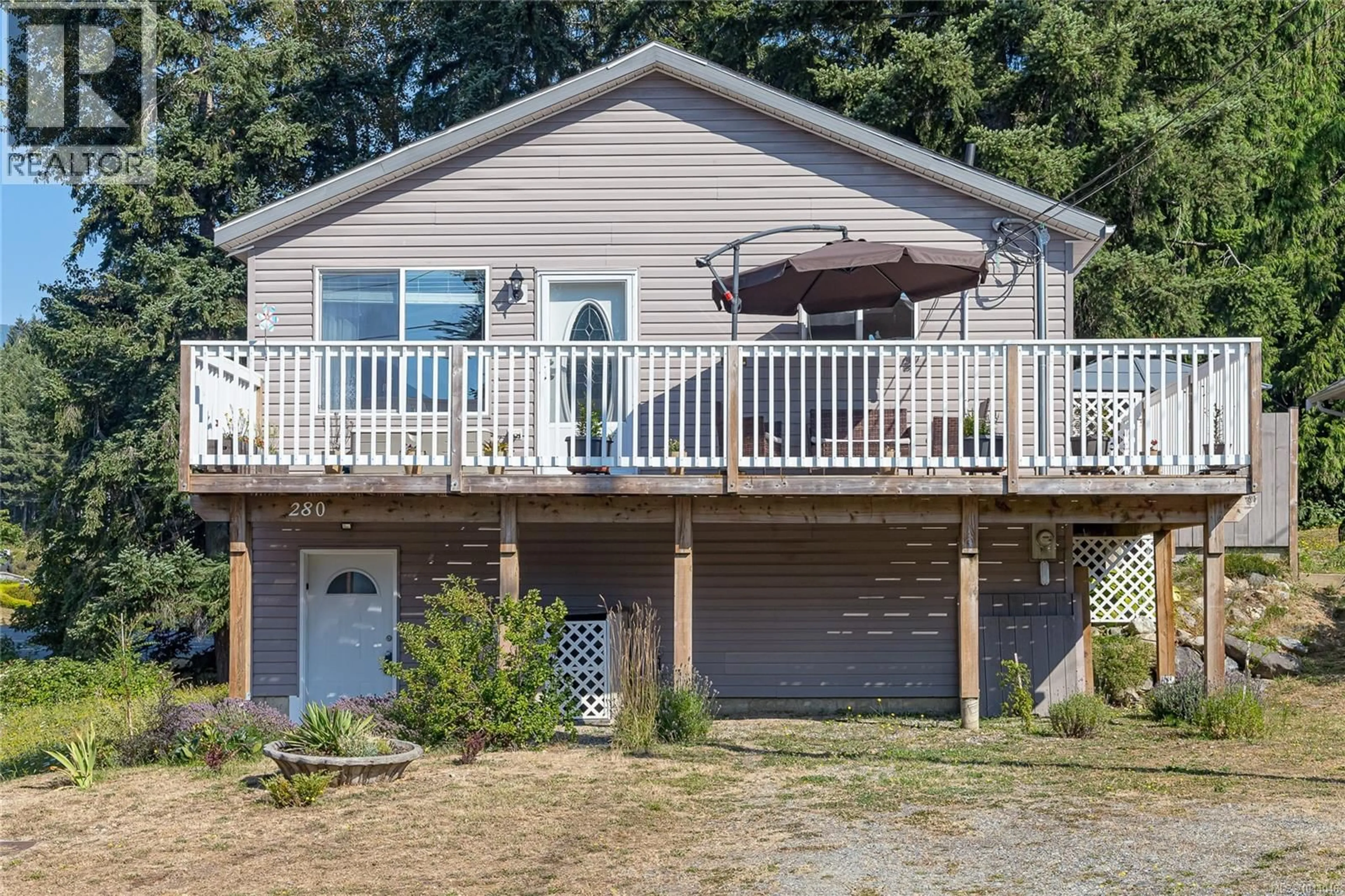 Home with vinyl exterior material, water/lake/river/ocean view for 280 LAKE PARK ROAD, Lake Cowichan British Columbia V0R2G0