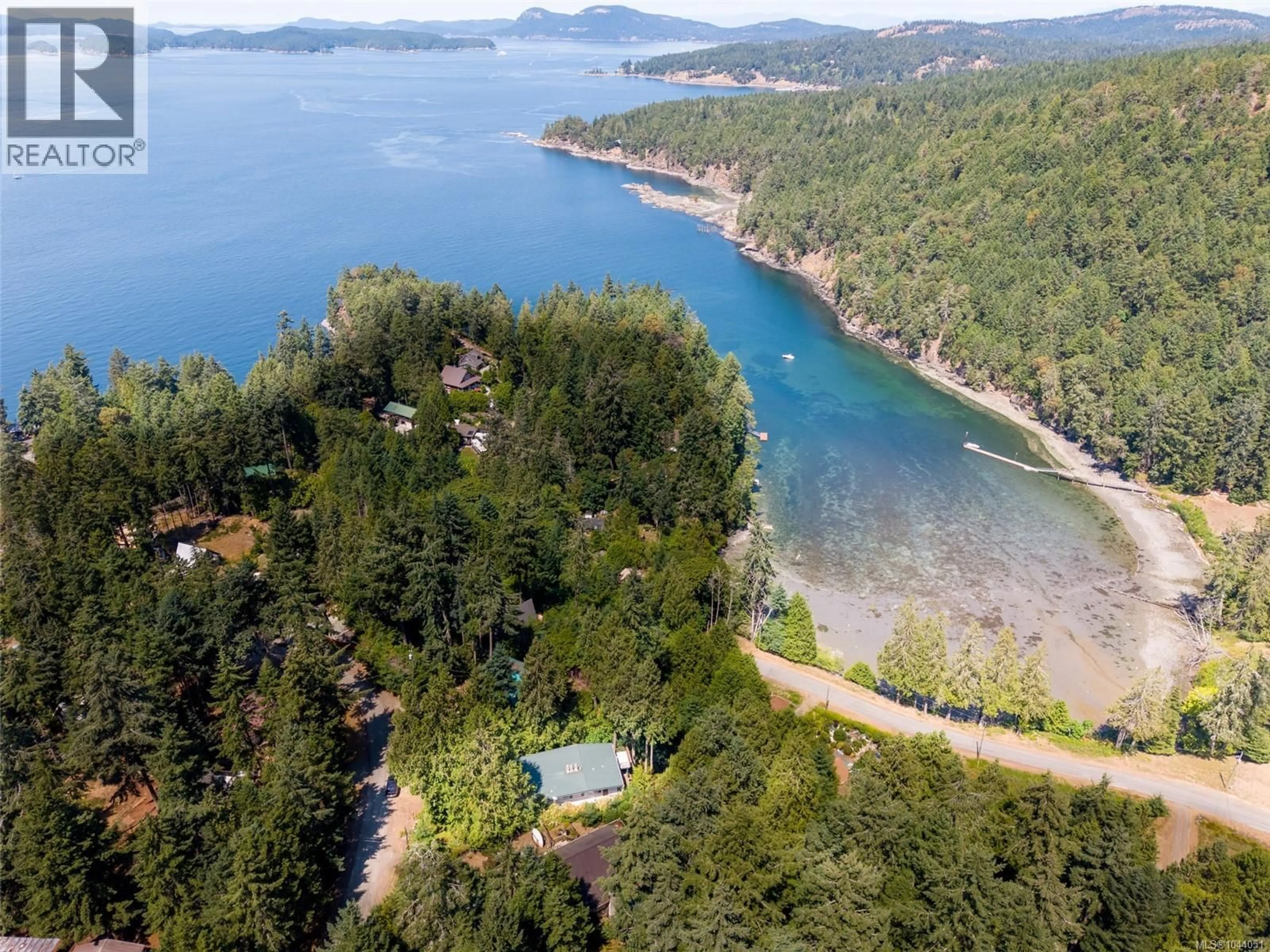 A pic from outside/outdoor area/front of a property/back of a property/a pic from drone, water/lake/river/ocean view for 2610 GUNWHALE ROAD, Pender Island British Columbia V0N2M2