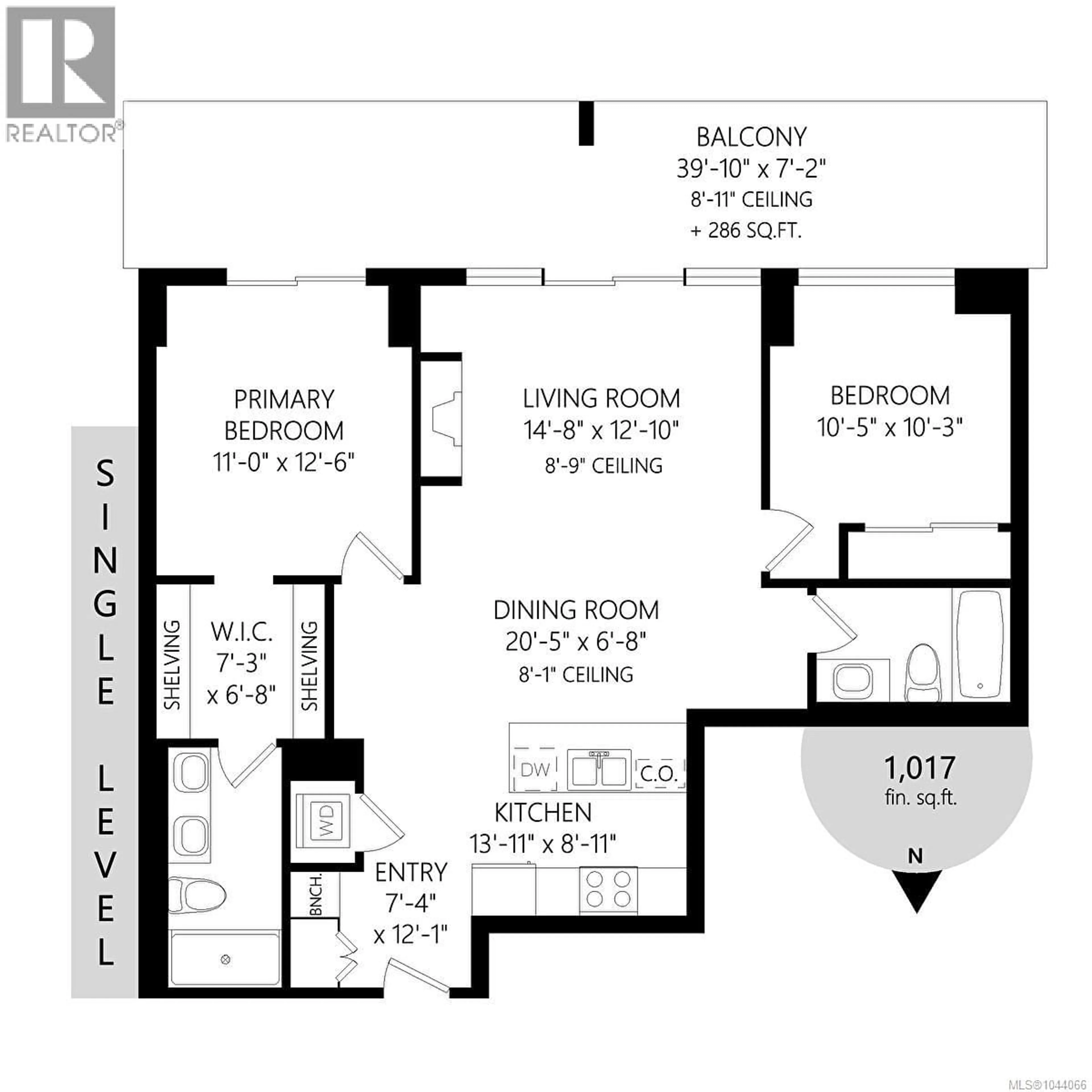 Floor plan for 803 - 2000 HANNINGTON ROAD, Langford British Columbia V9B7C1