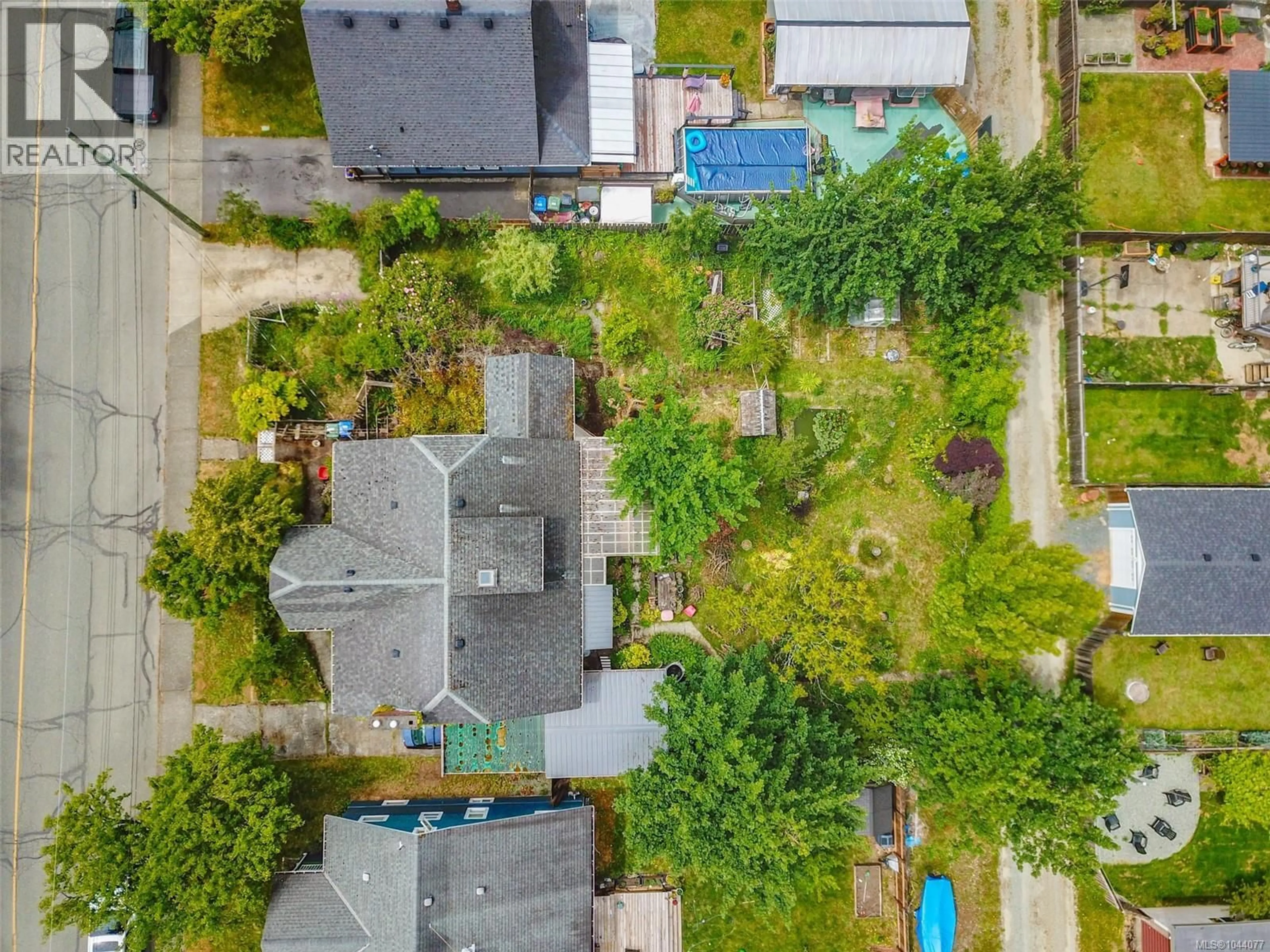 A pic from outside/outdoor area/front of a property/back of a property/a pic from drone, street for 4351 LATHOM ROAD, Port Alberni British Columbia V9Y5T1