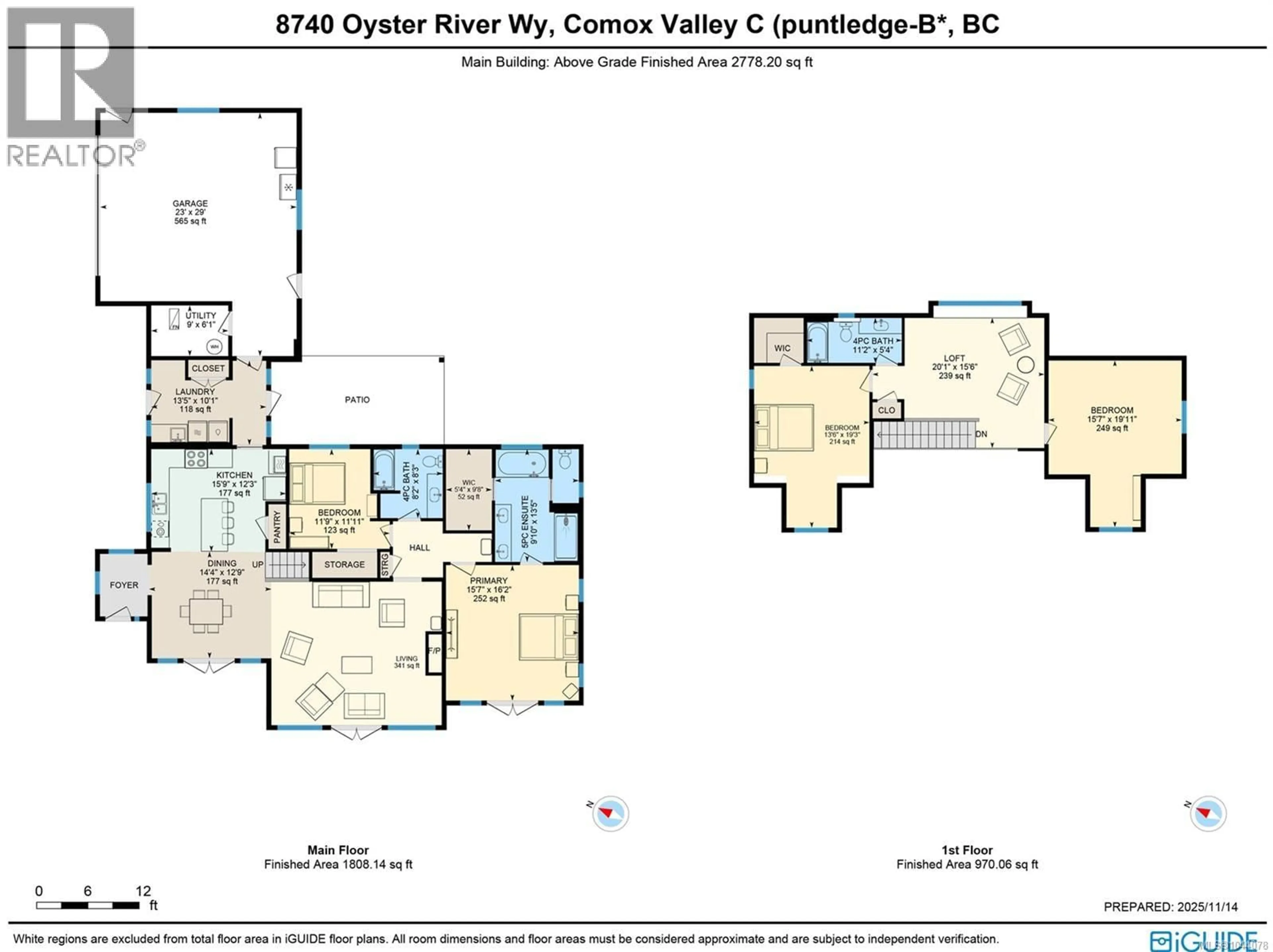Floor plan for 8740 OYSTER RIVER WAY, Black Creek British Columbia V9J1K3