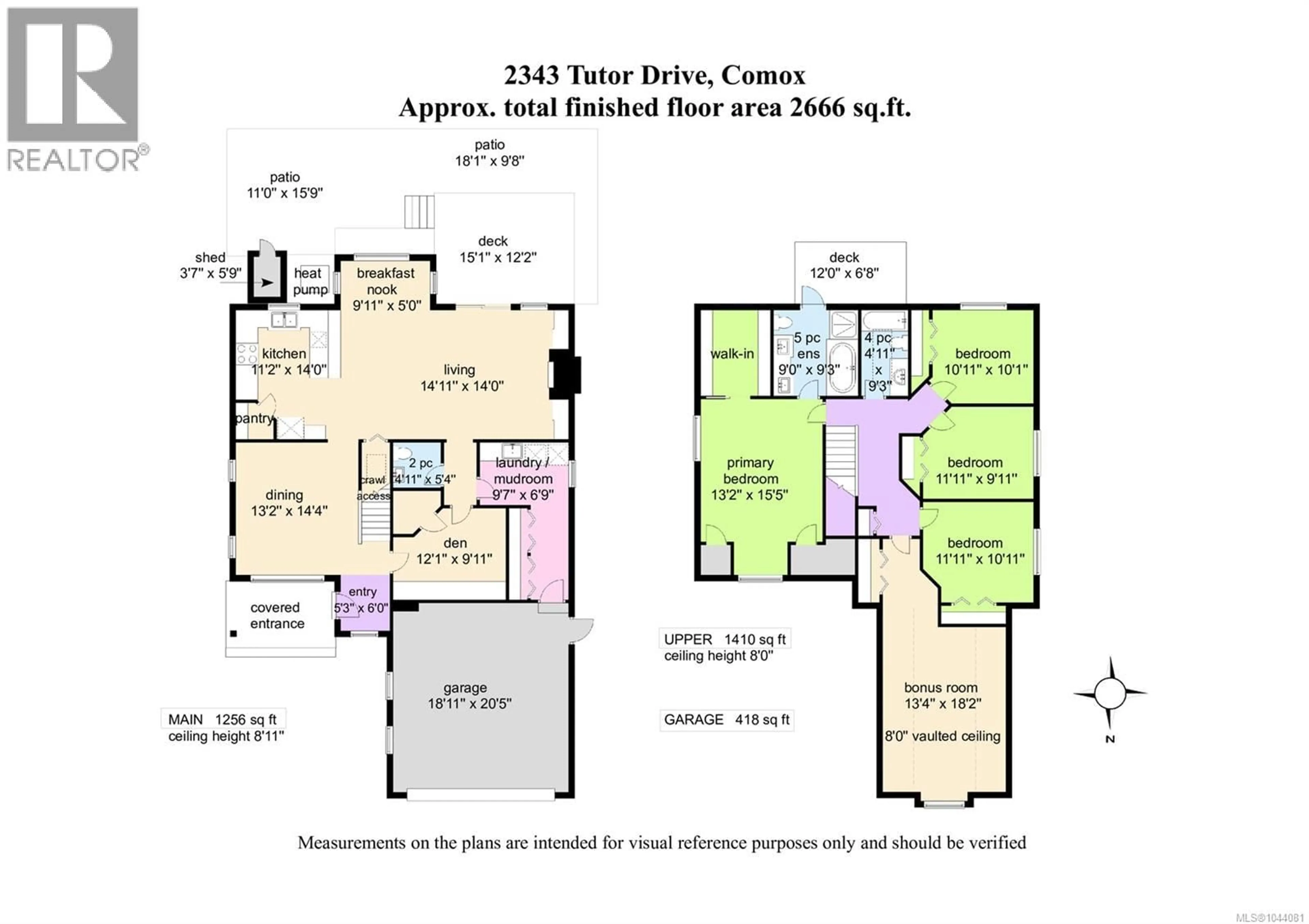 Floor plan for 2343 TUTOR DRIVE, Comox British Columbia V9M0A7