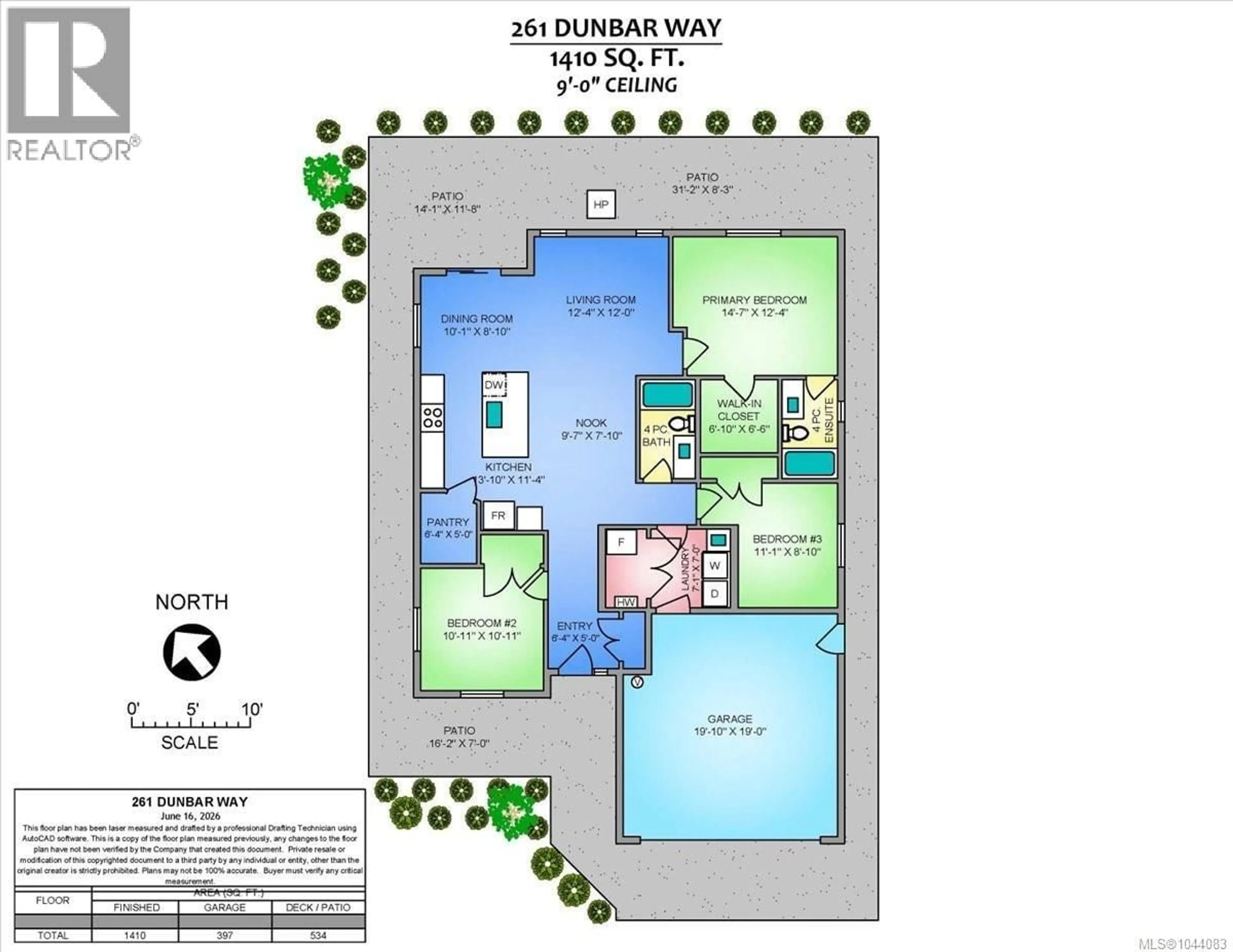 Floor plan for 261 DUNBAR WAY, Parksville British Columbia V9P0G6