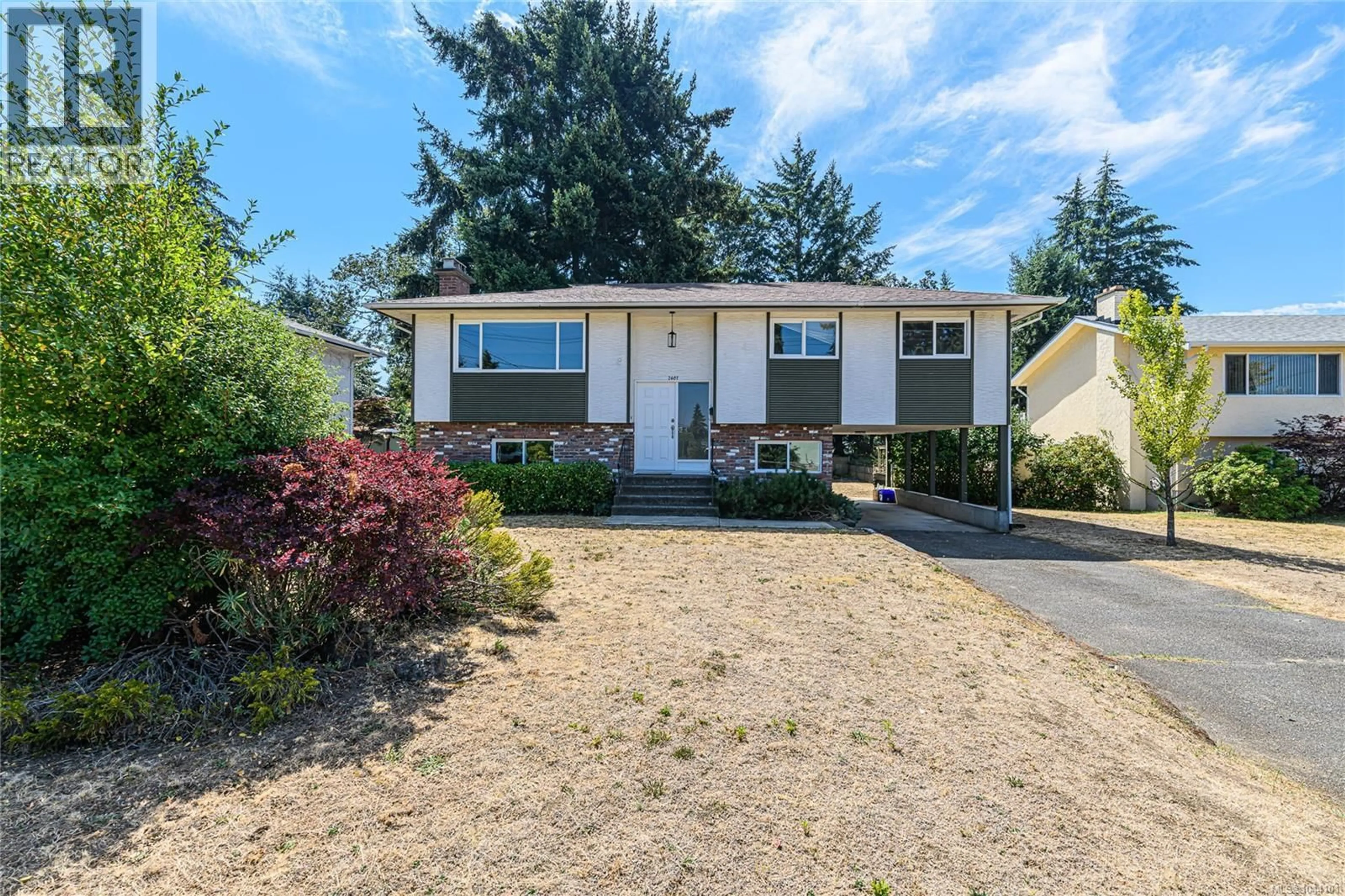 Home with vinyl exterior material, street for 2401 BETTE DRIVE, Colwood British Columbia V9B4N1