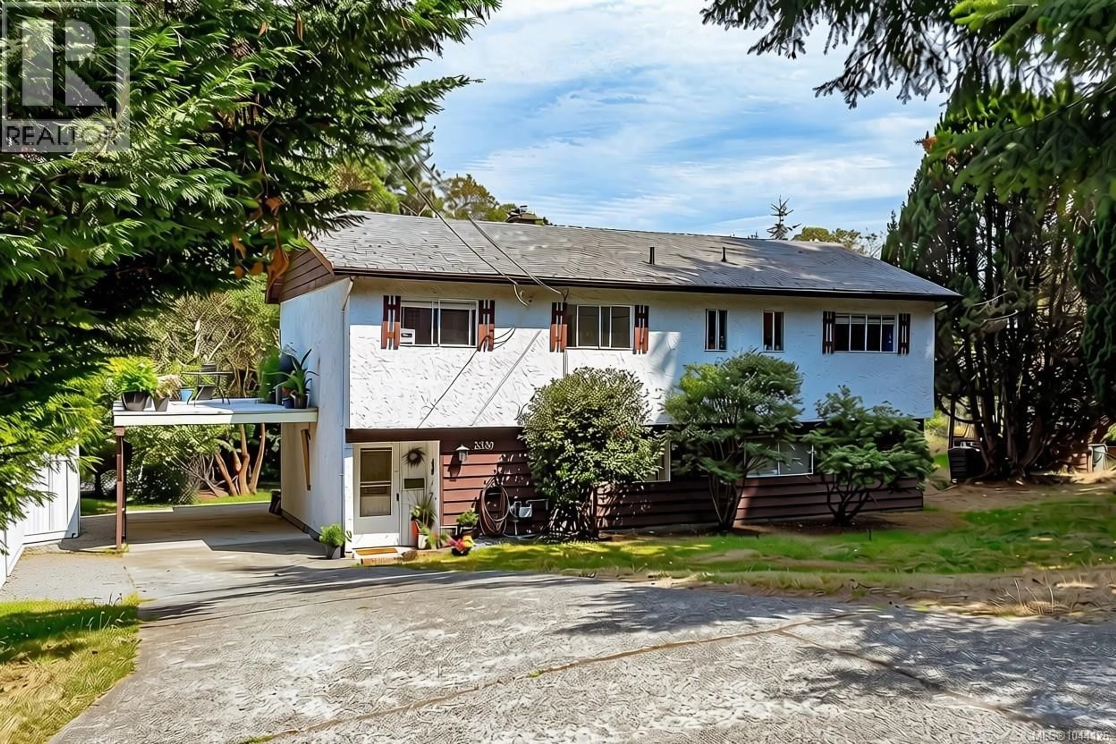 A pic from outside/outdoor area/front of a property/back of a property/a pic from drone, street for 3330 RAVENWOOD ROAD, Colwood British Columbia V9C2X4