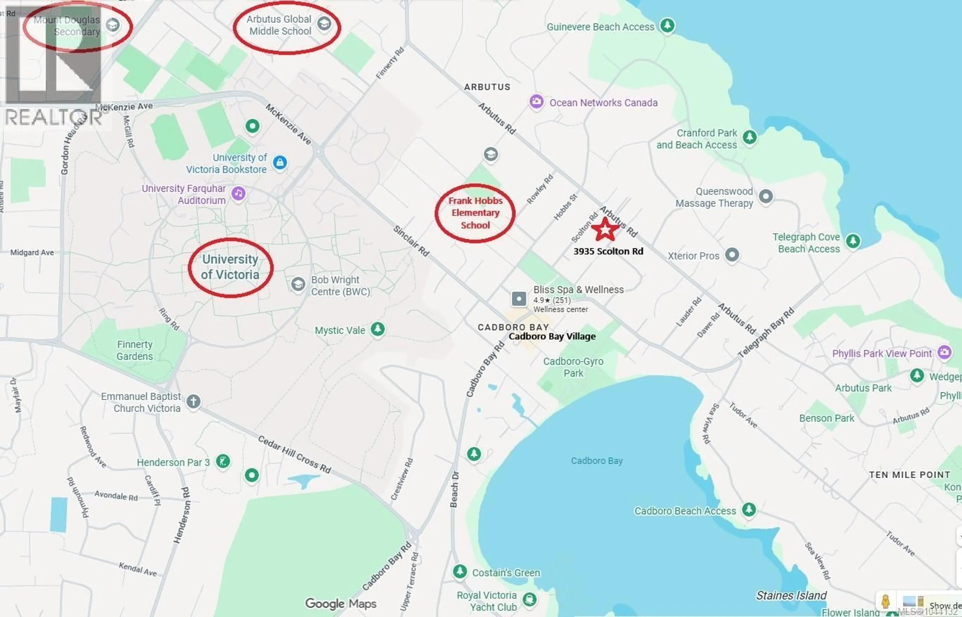 Picture of a map for 3935 SCOLTON ROAD, Saanich British Columbia V8N4E1