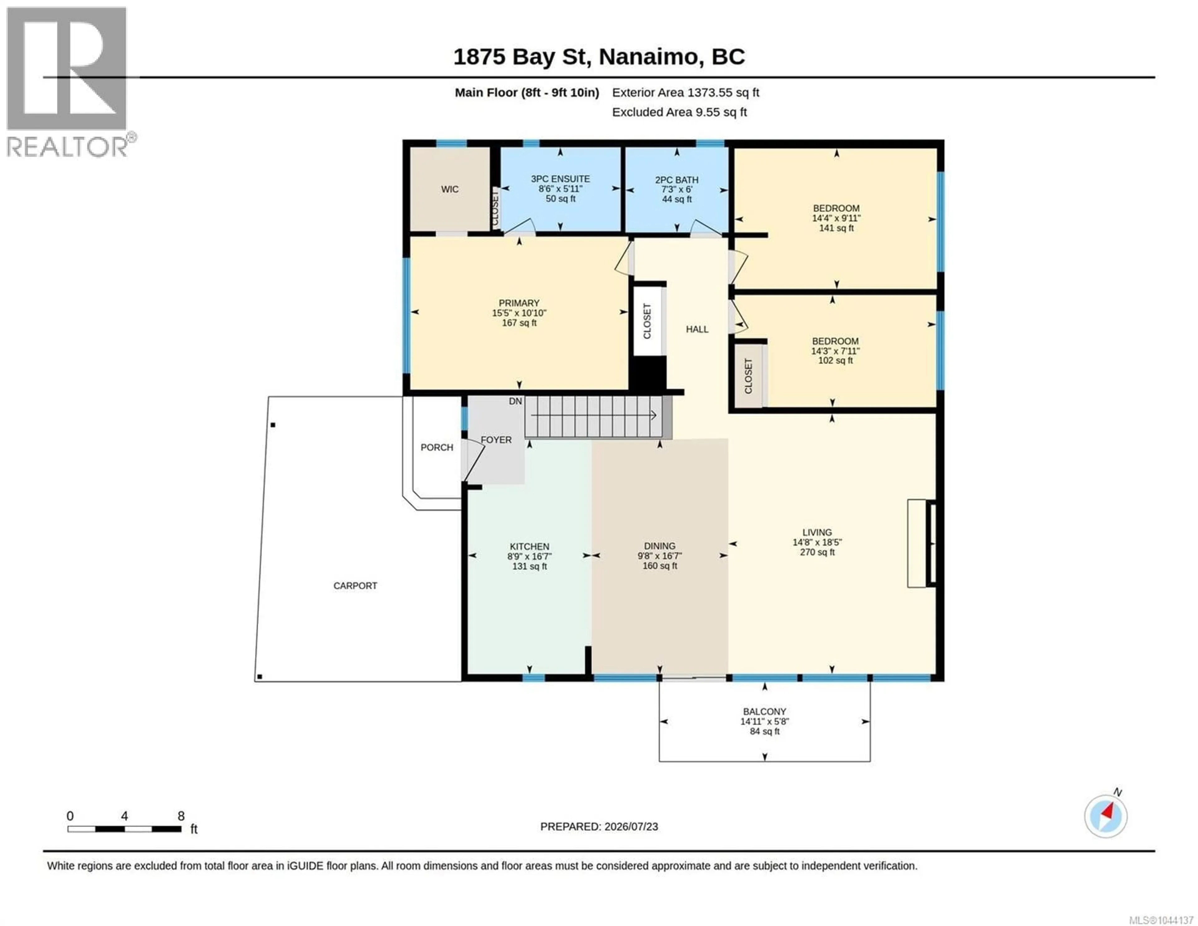 Floor plan for 1875 BAY STREET, Nanaimo British Columbia V9T3A4