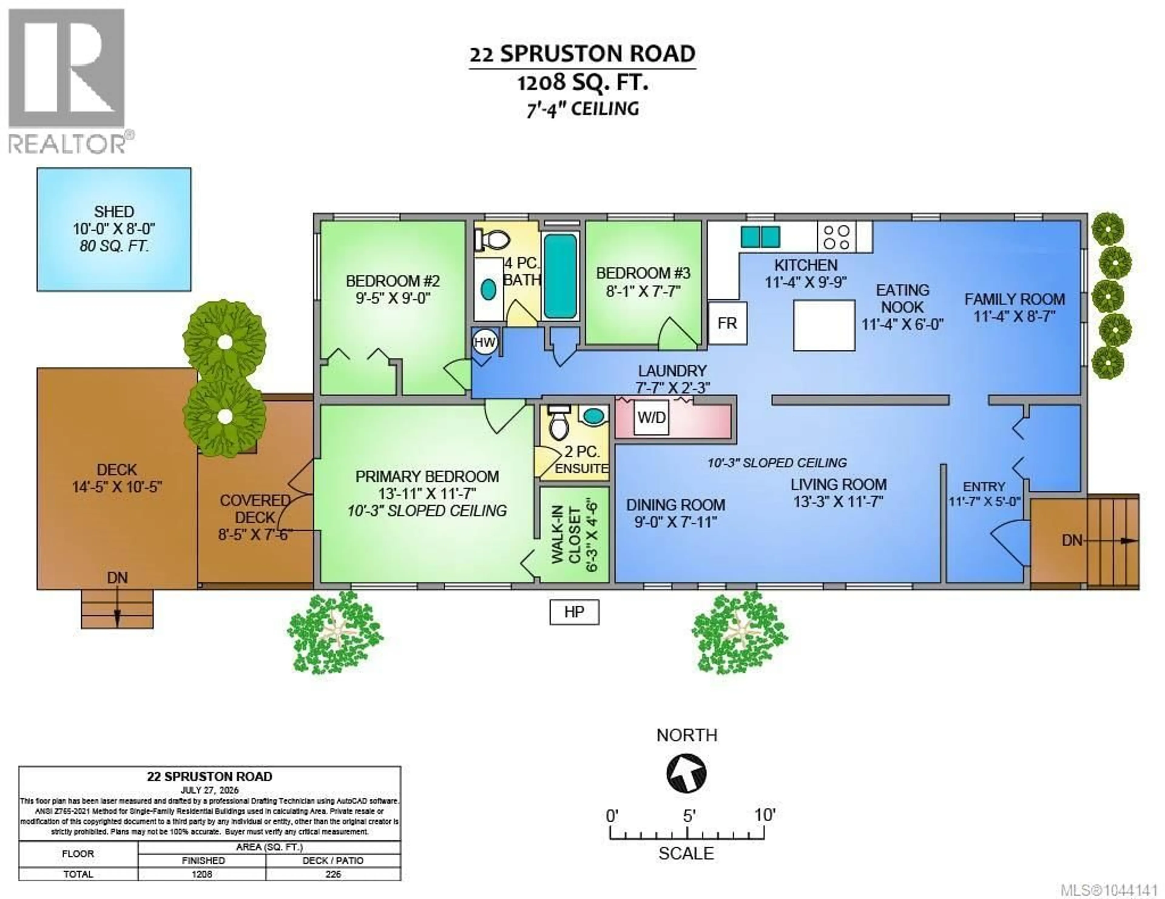 Floor plan for 22 - 1310 SPRUSTON ROAD, Nanaimo British Columbia V9X1R2