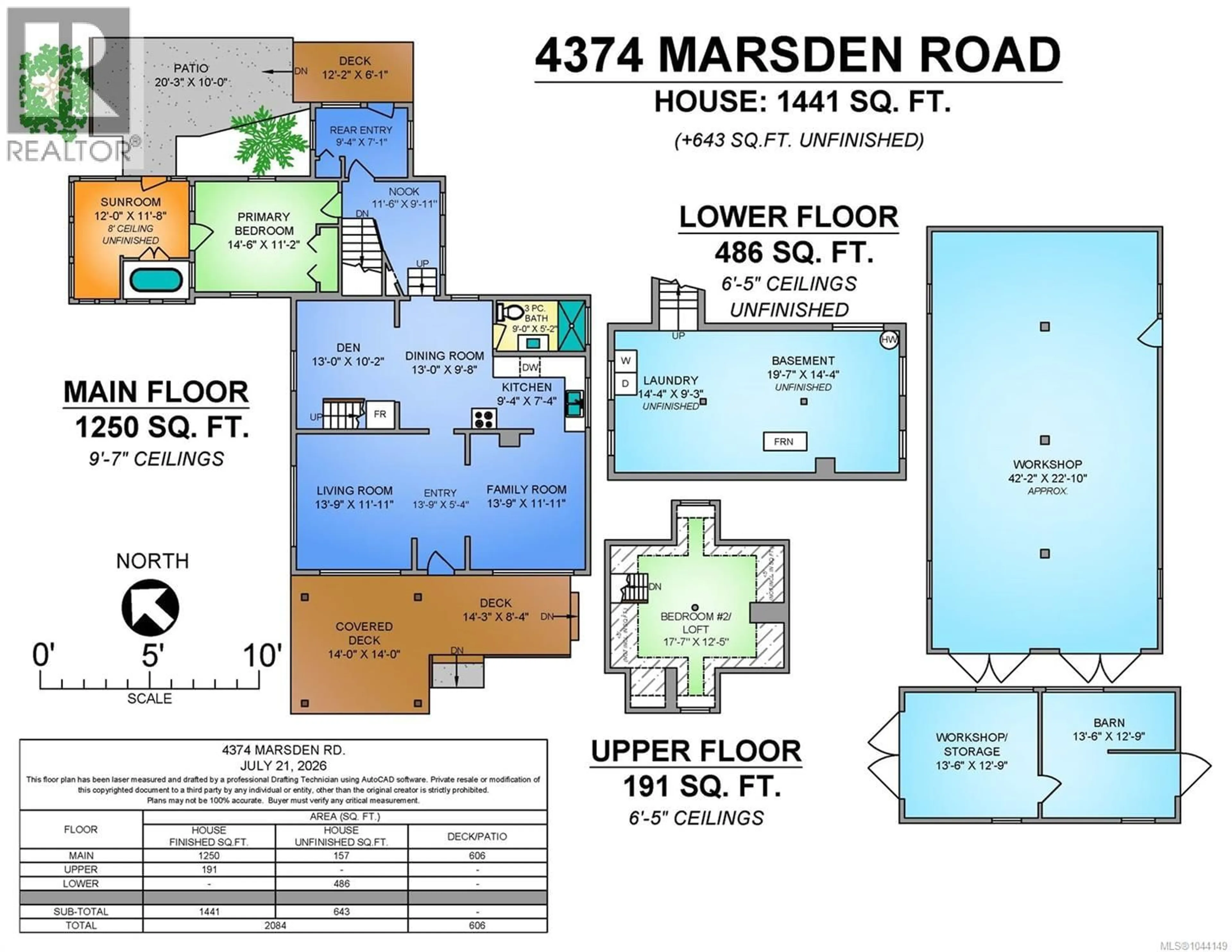 Floor plan for 4374 MARSDEN ROAD, Courtenay British Columbia V9N9M5