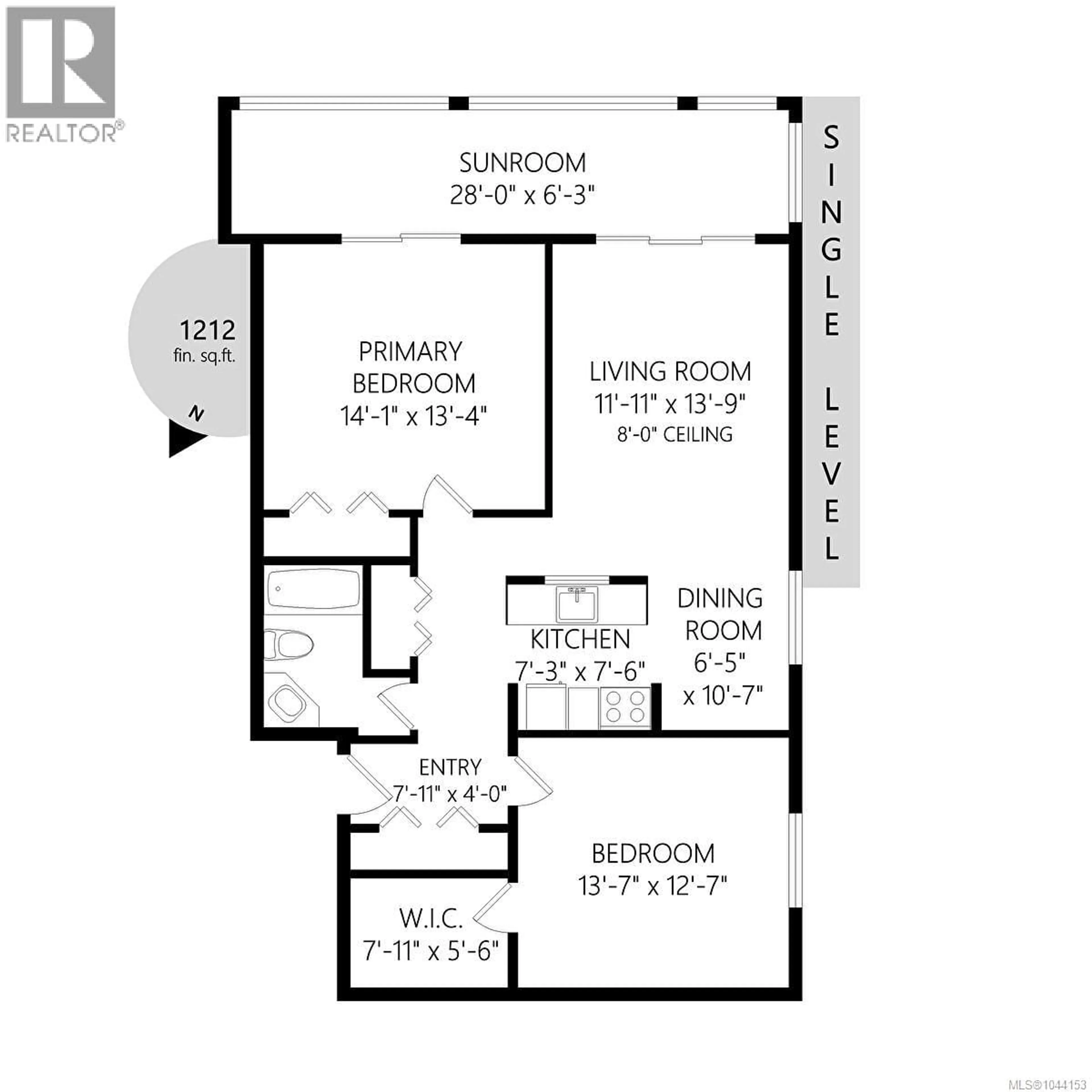 Floor plan for 212 - 2040 WHITE BIRCH ROAD, Sidney British Columbia V8L2R1