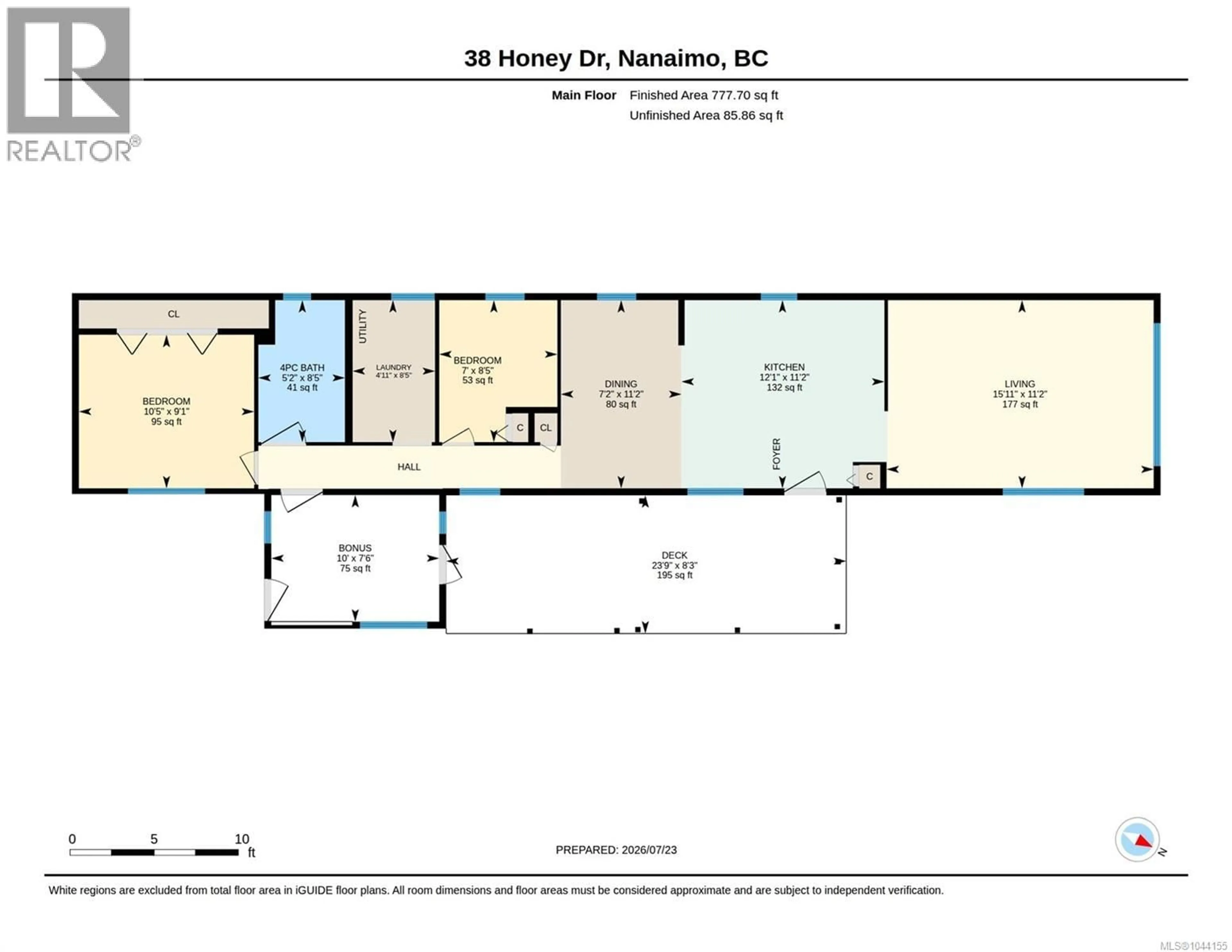 Floor plan for 38 HONEY DRIVE, Nanaimo British Columbia V9R5N1