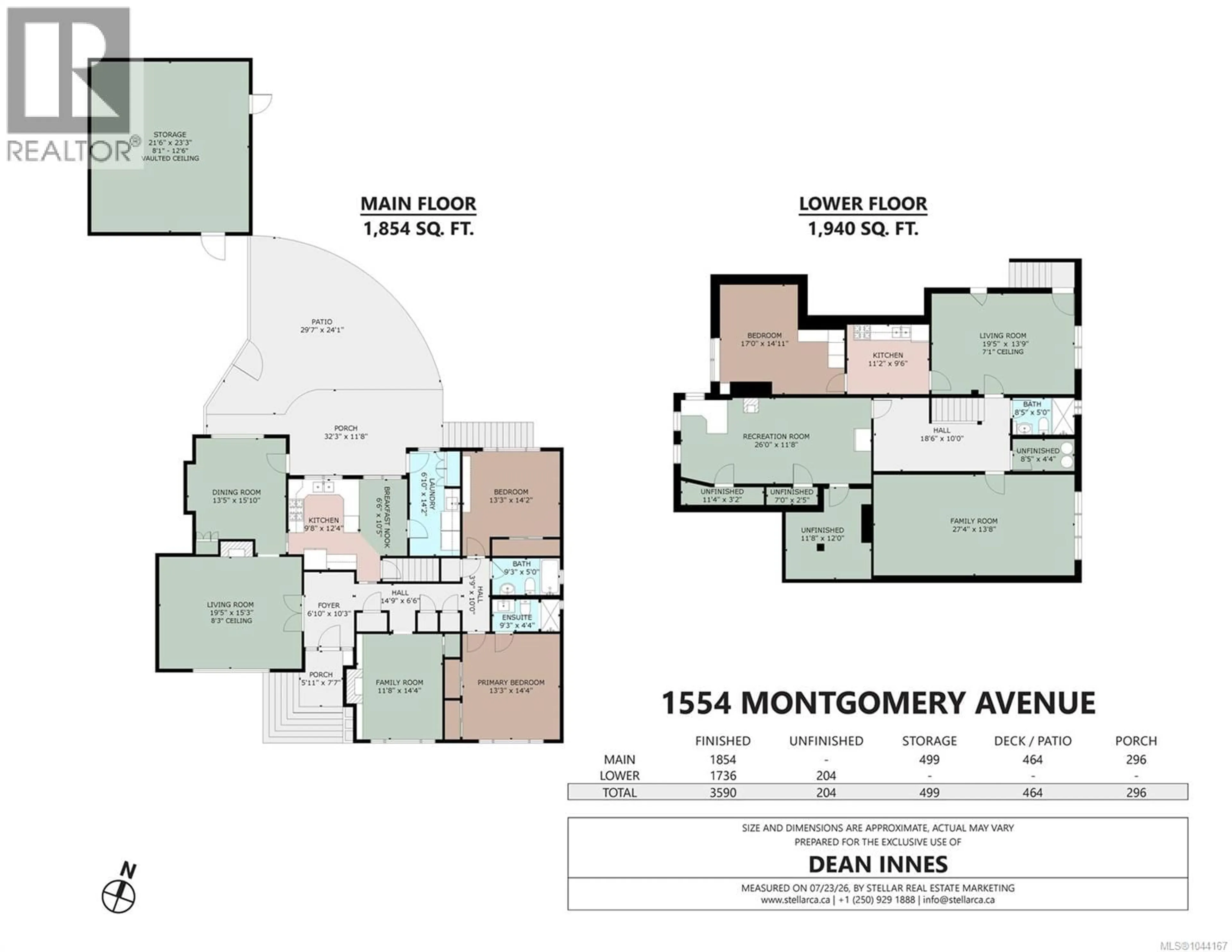 Floor plan for 1554 MONTGOMERY AVENUE, Victoria British Columbia V8S1T4