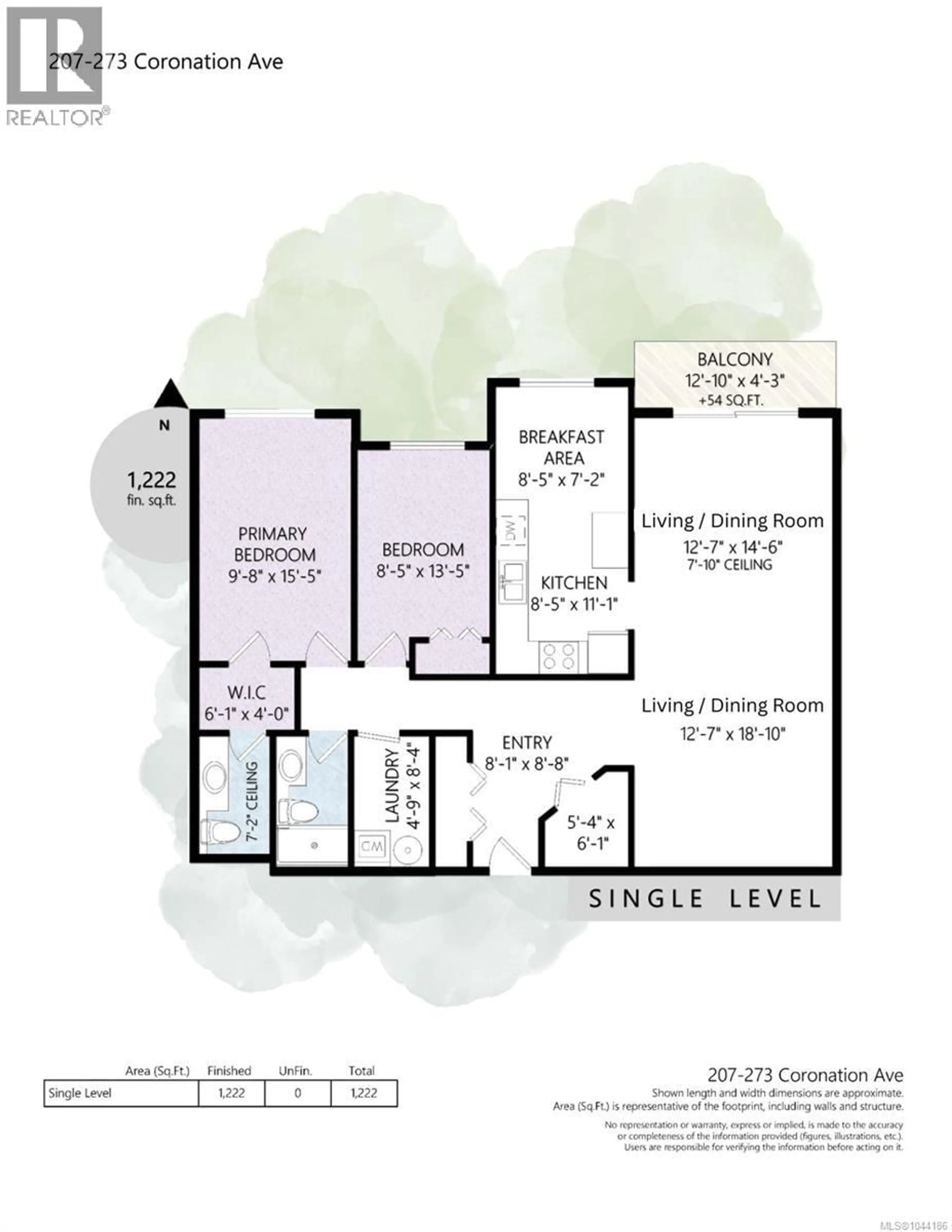 Floor plan for 207 - 273 CORONATION AVENUE, Duncan British Columbia V9L2T1