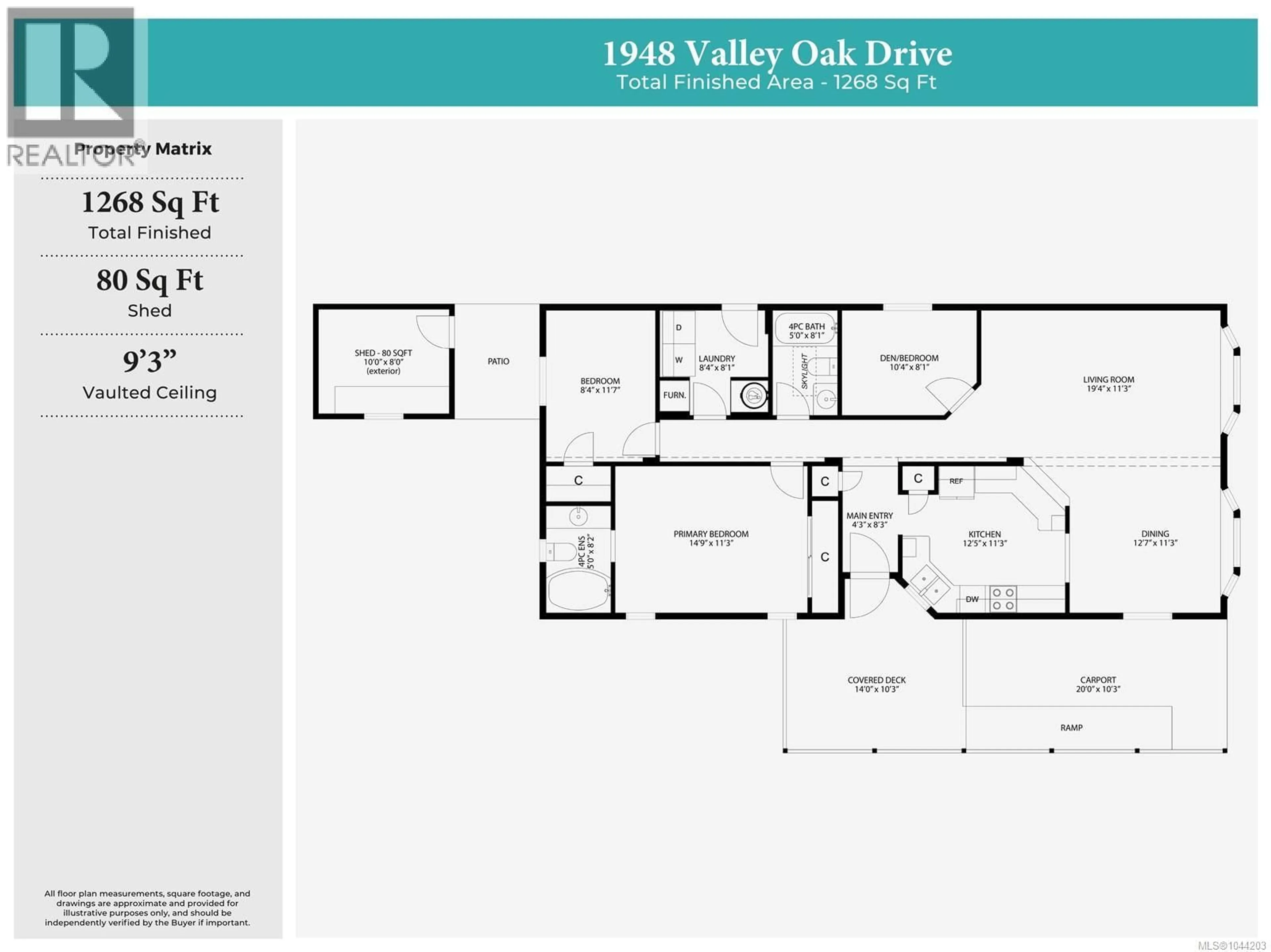 Floor plan for 1948 VALLEY OAK DRIVE, Nanaimo British Columbia V9R6N1