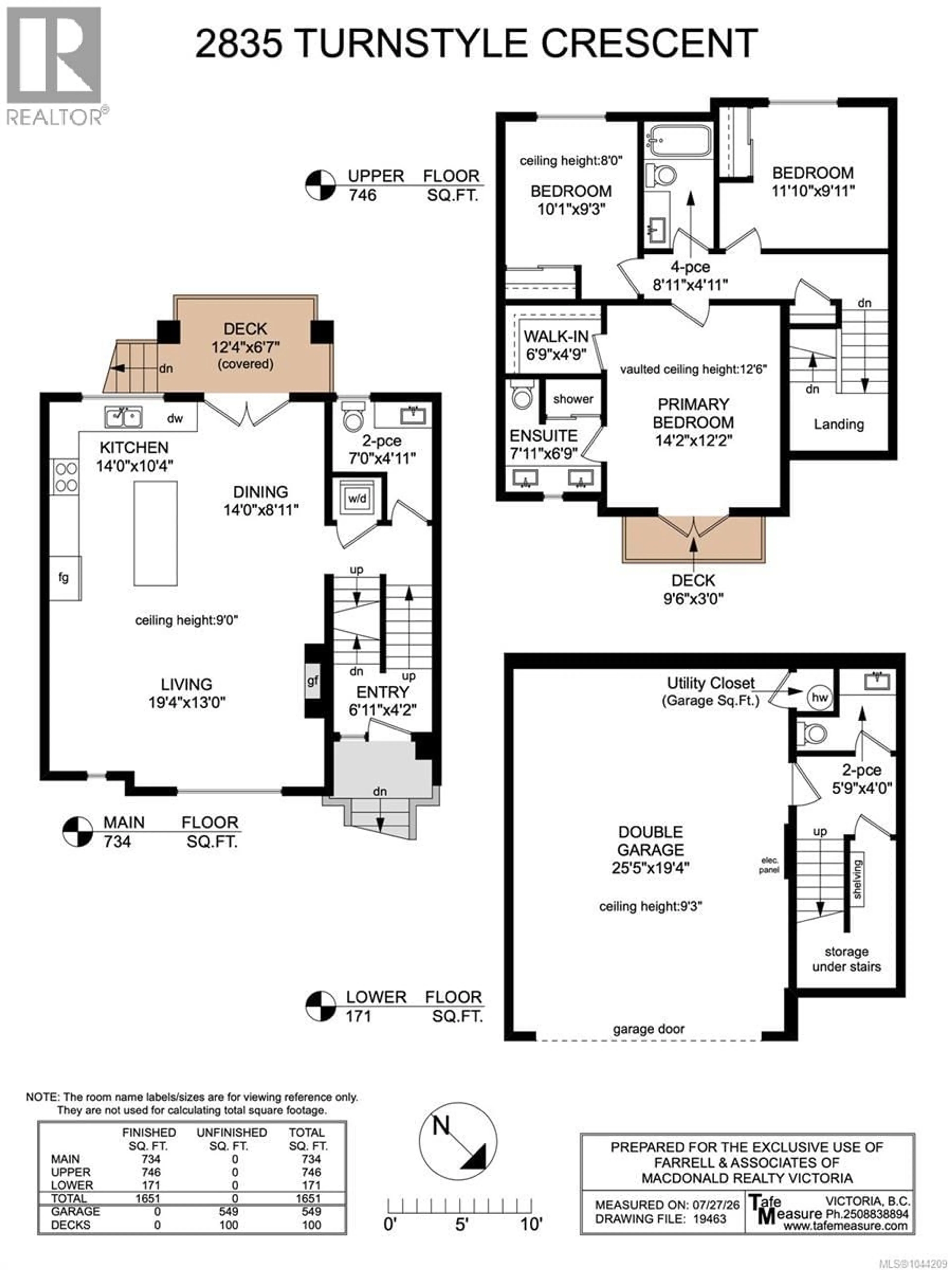 Floor plan for 2835 TURNSTYLE CRESCENT, Langford British Columbia V9B0T8