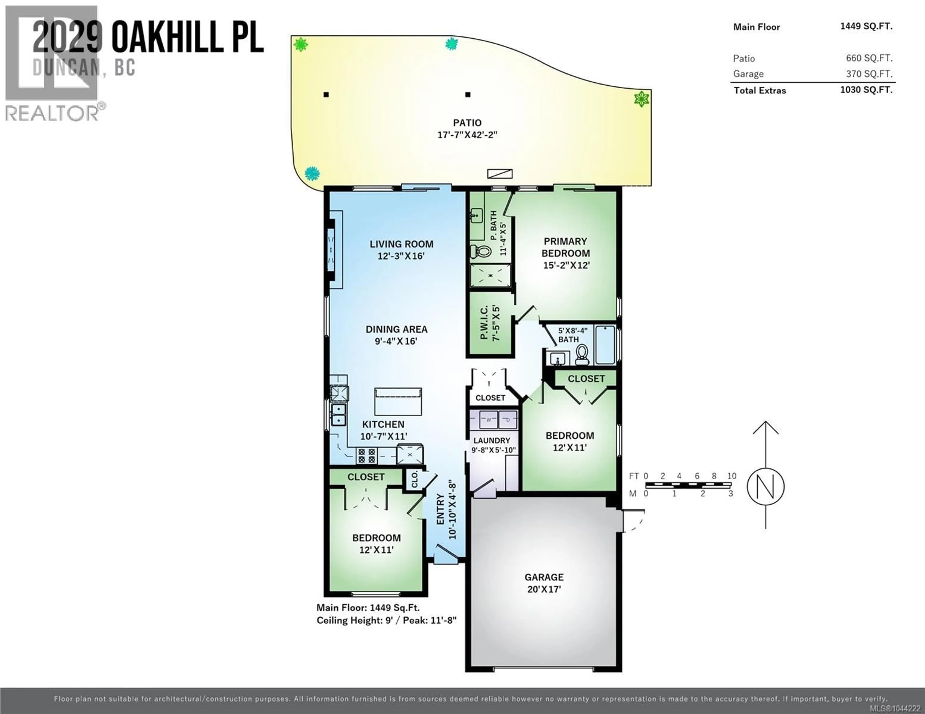 Floor plan for 2029 OAKHILL PLACE, Duncan British Columbia V9L0J2