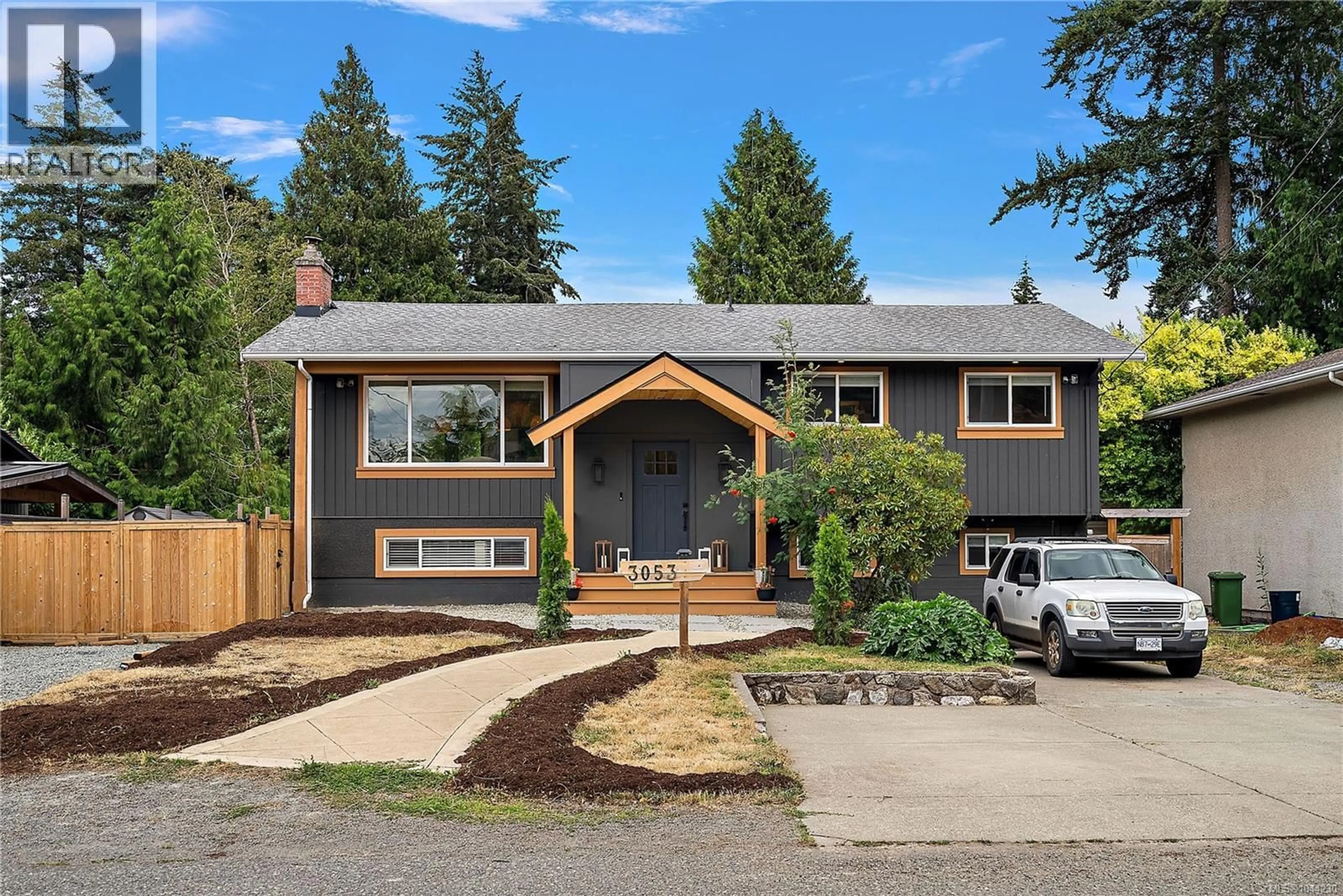 Home with vinyl exterior material, street for 3053 JENNER ROAD, Colwood British Columbia V9C1N3
