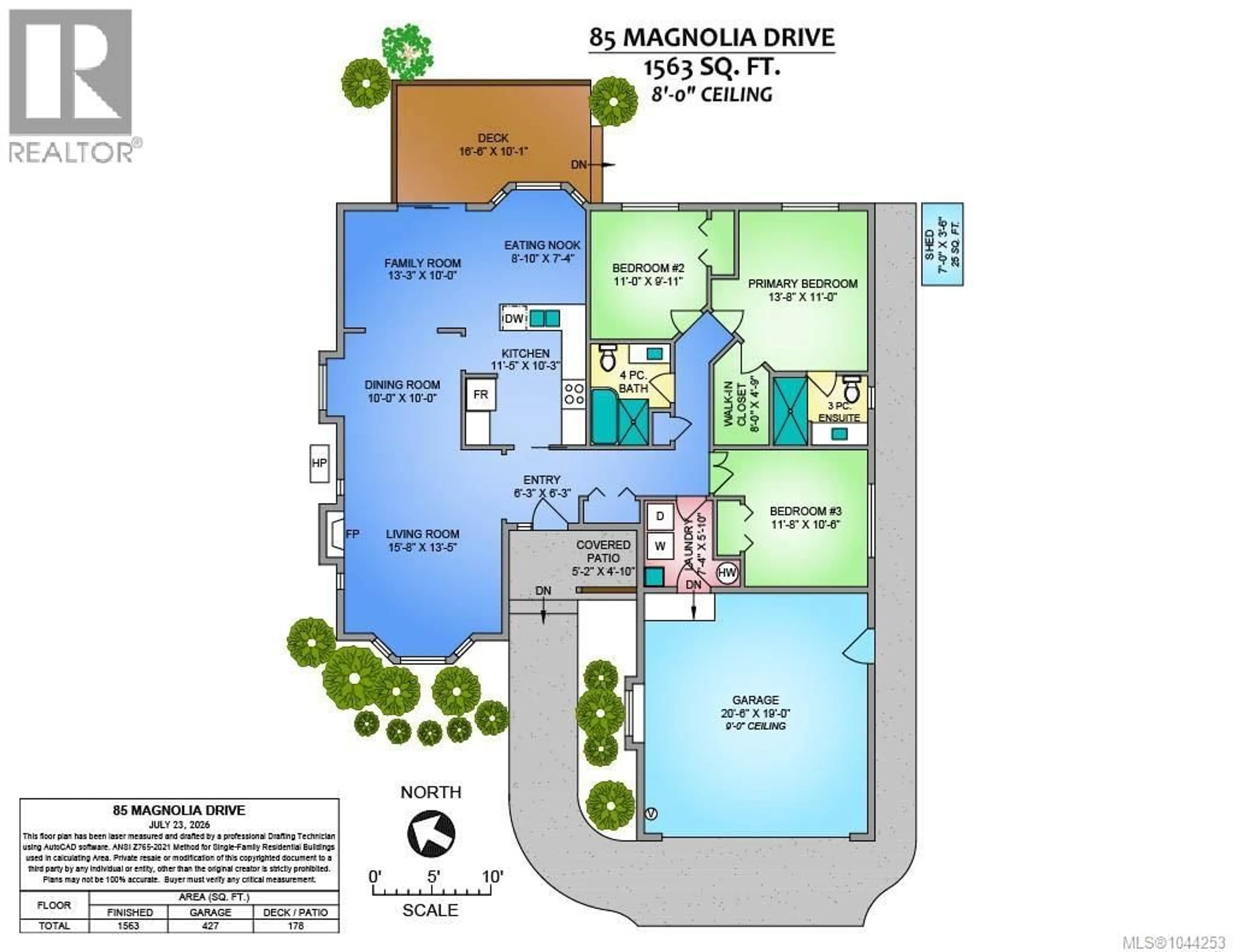 Floor plan for 85 MAGNOLIA DRIVE, Parksville British Columbia V9P2P6