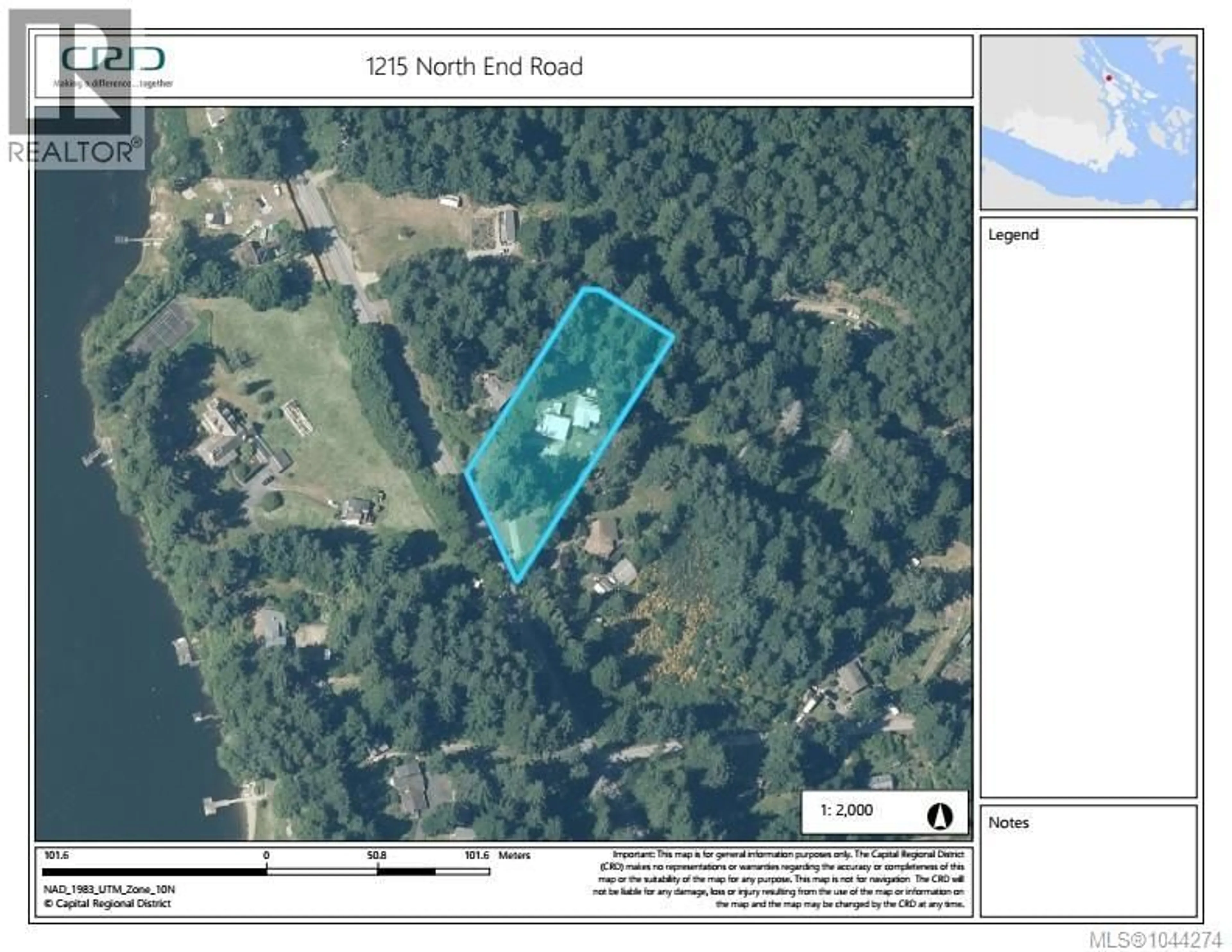 Picture of a map for 1215 NORTH END ROAD, Salt Spring British Columbia V8K1M2