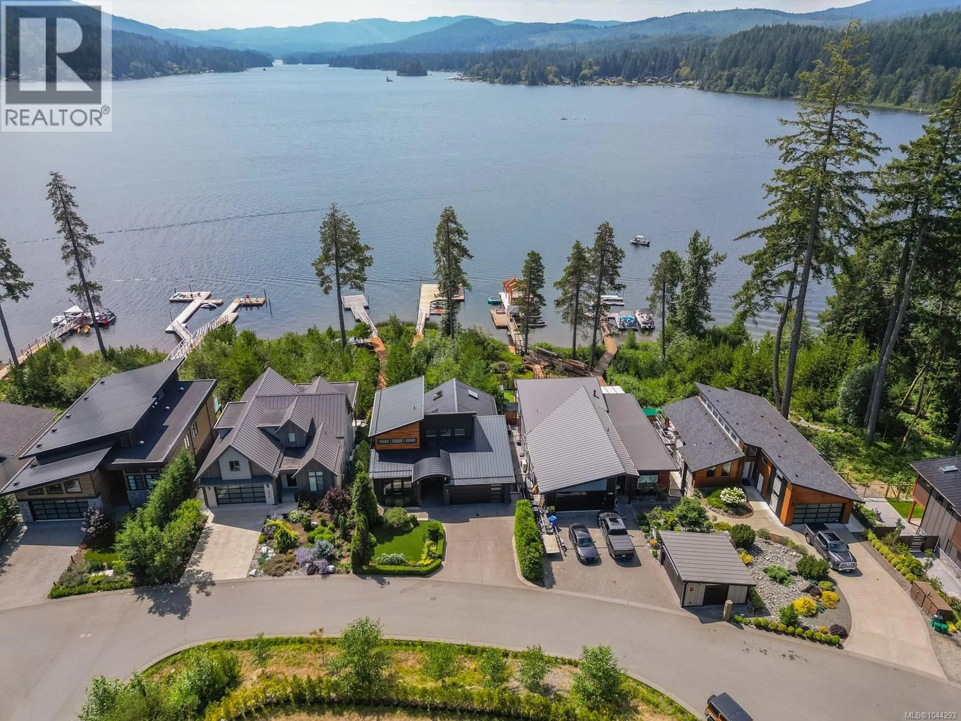 A pic from outside/outdoor area/front of a property/back of a property/a pic from drone, water/lake/river/ocean view for 2619 KATY'S CRESCENT, Shawnigan Lake British Columbia V8H2G5