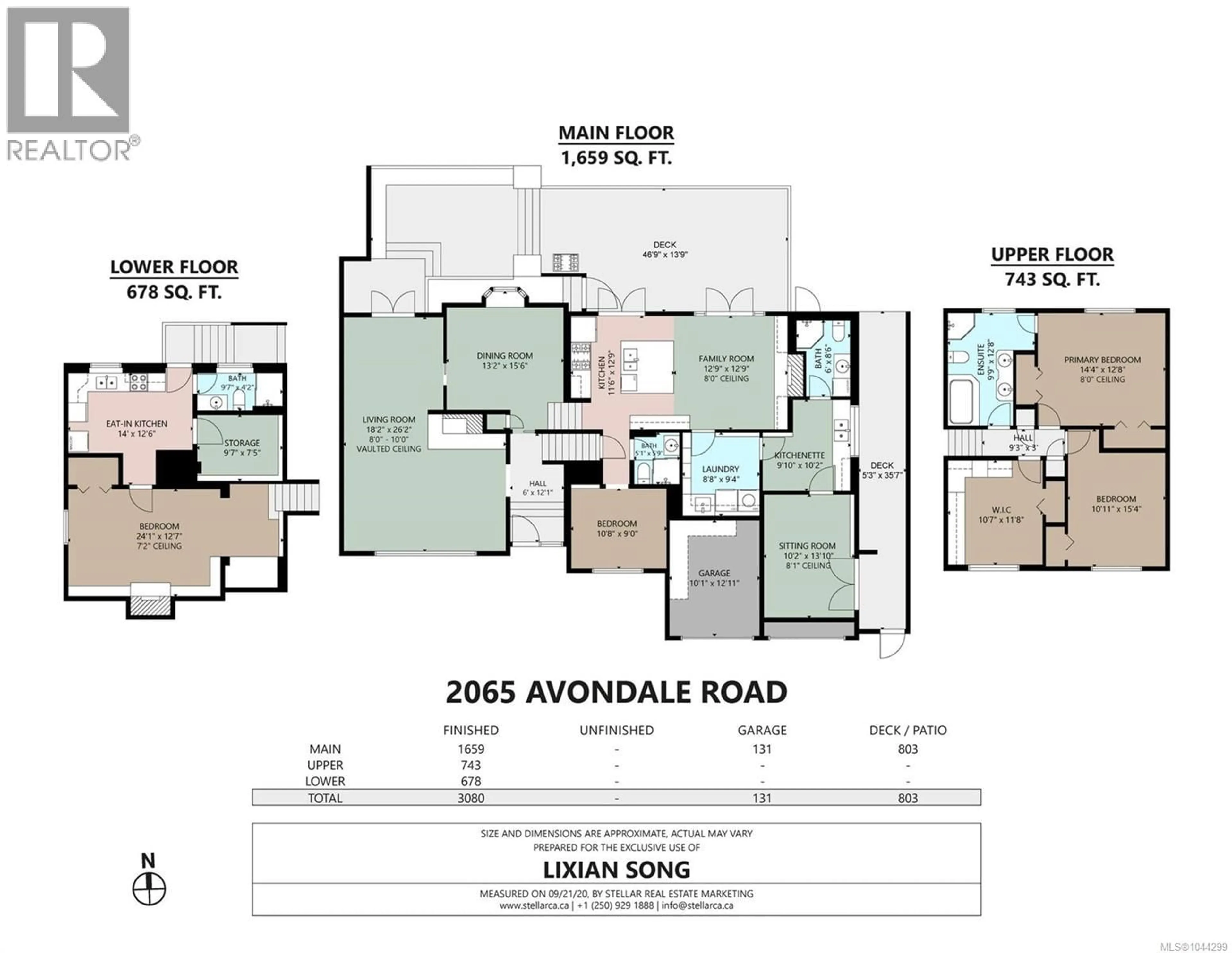 Floor plan for 2065 AVONDALE ROAD, Oak Bay British Columbia V8P1V5