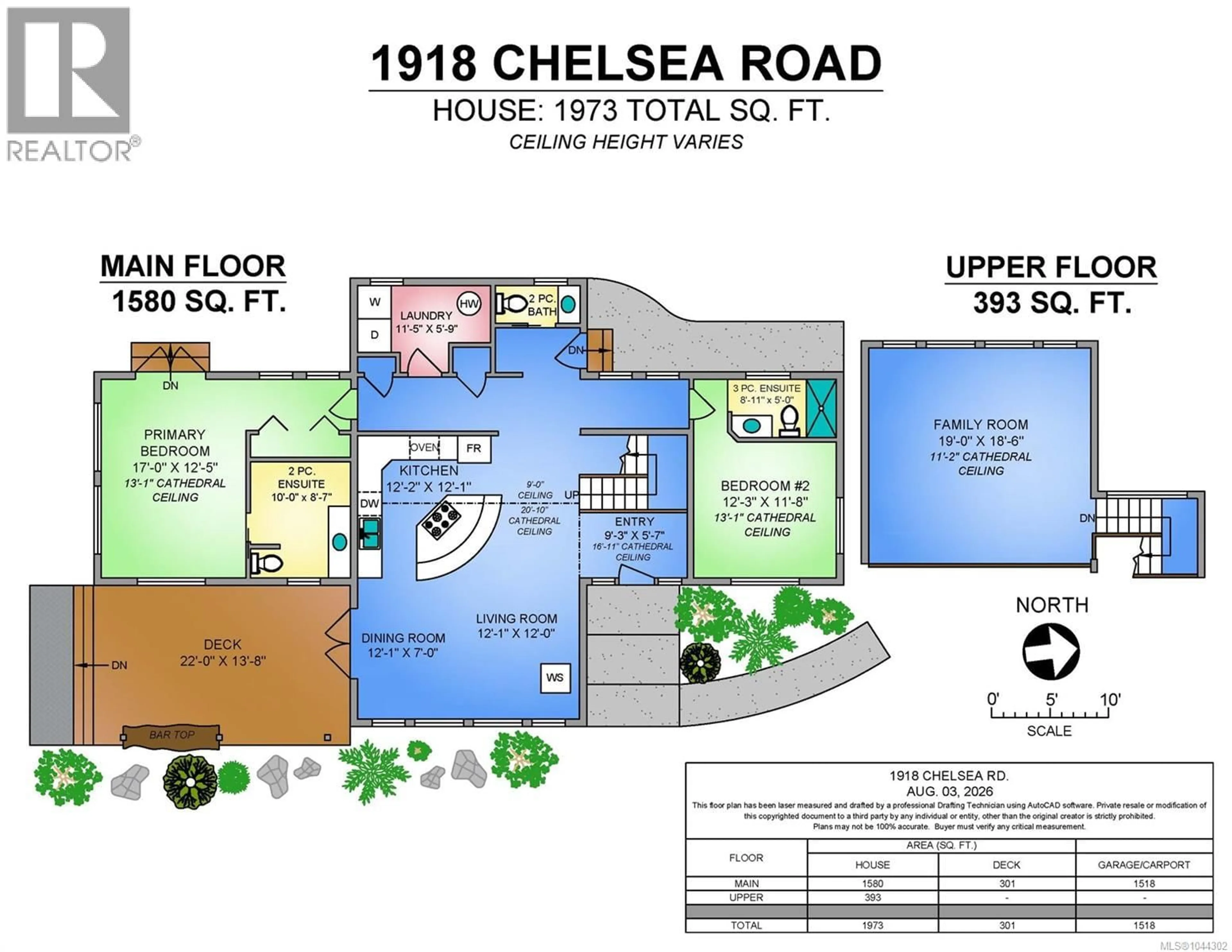 Floor plan for 1918 CHELSEA ROAD, Courtenay British Columbia V9J1V7