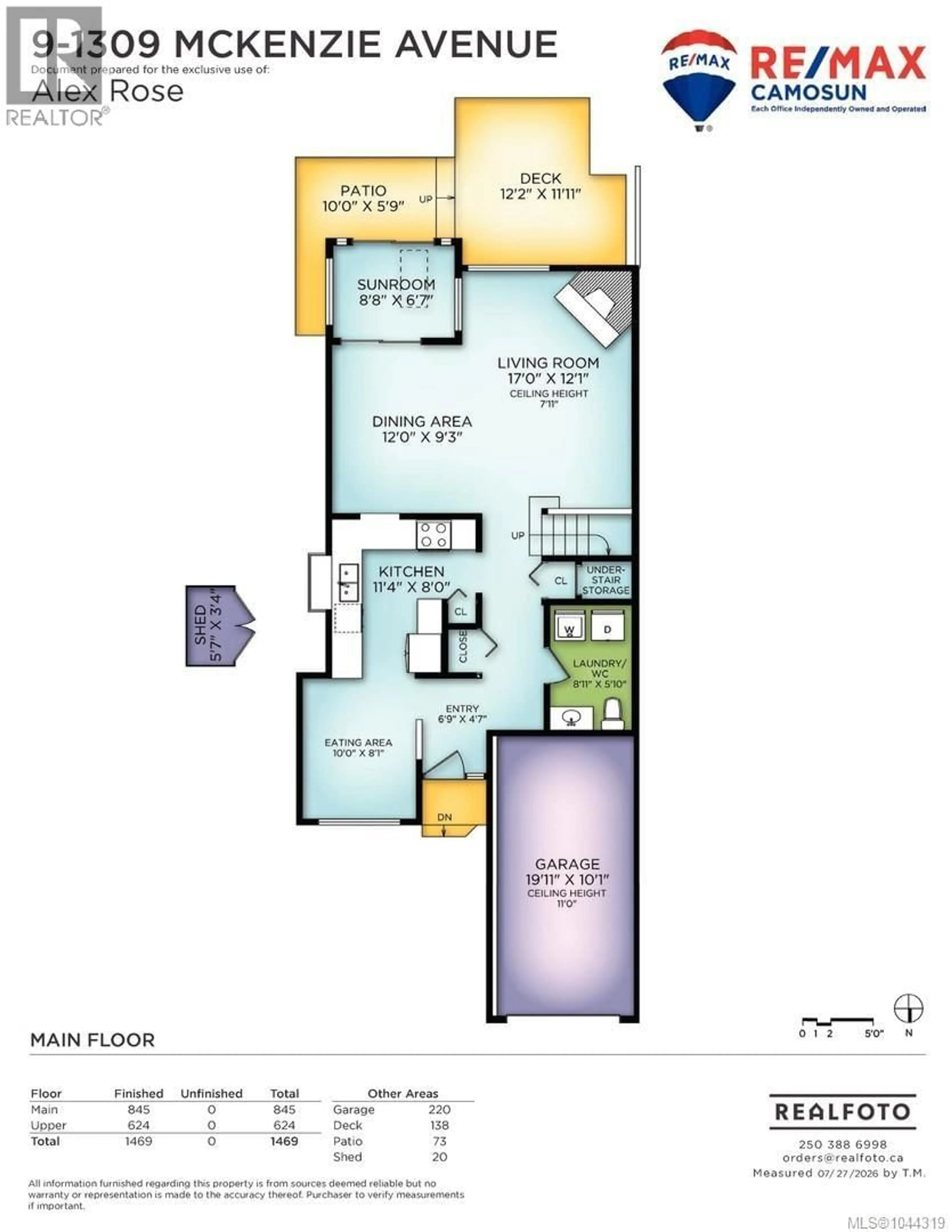 Floor plan for 9 - 1309 MCKENZIE AVENUE, Saanich British Columbia V8P2M1