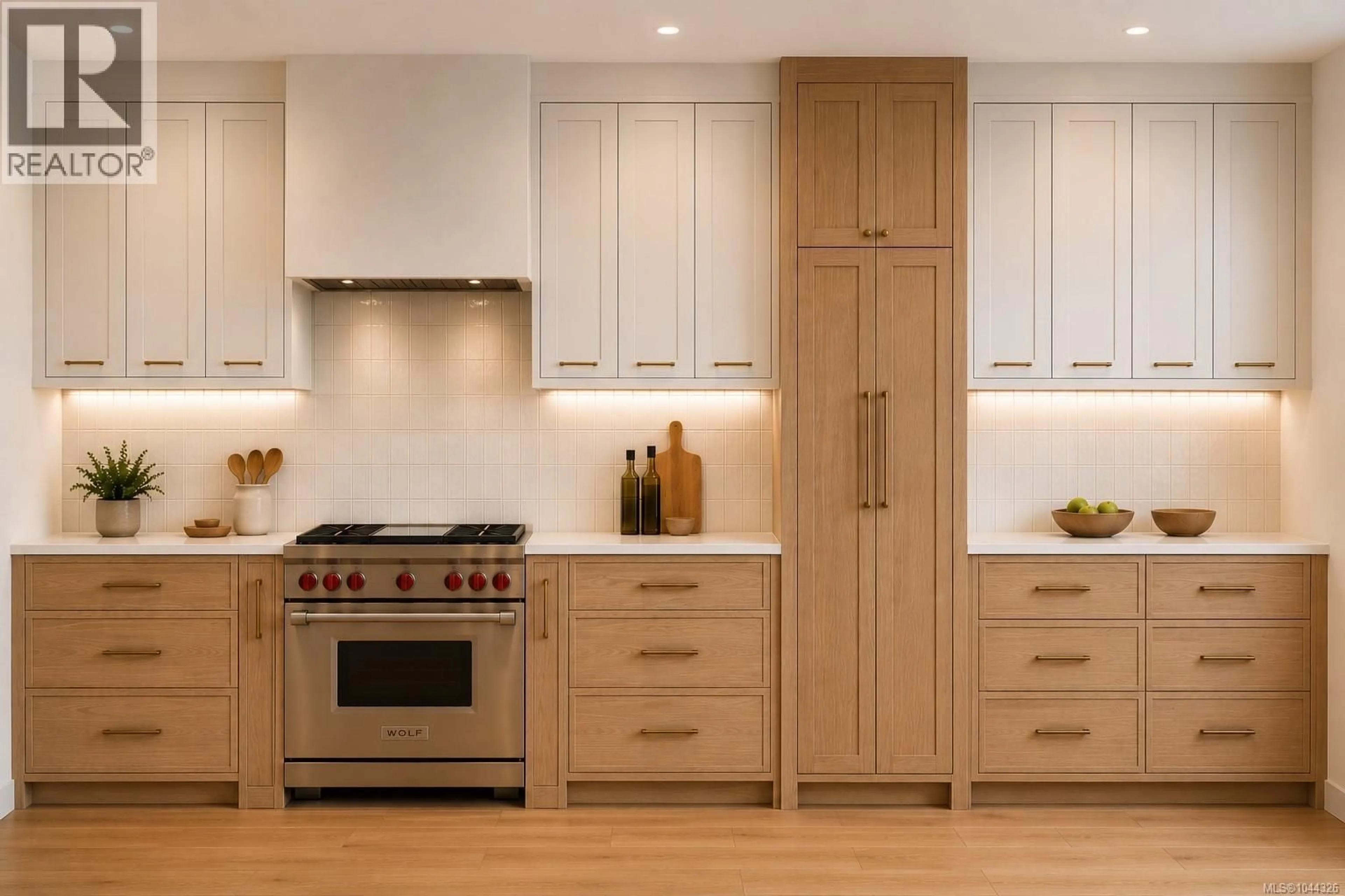 Contemporary kitchen, wood/laminate floor for A - 3942 TELEGRAPH BAY ROAD, Saanich British Columbia V8N4H7