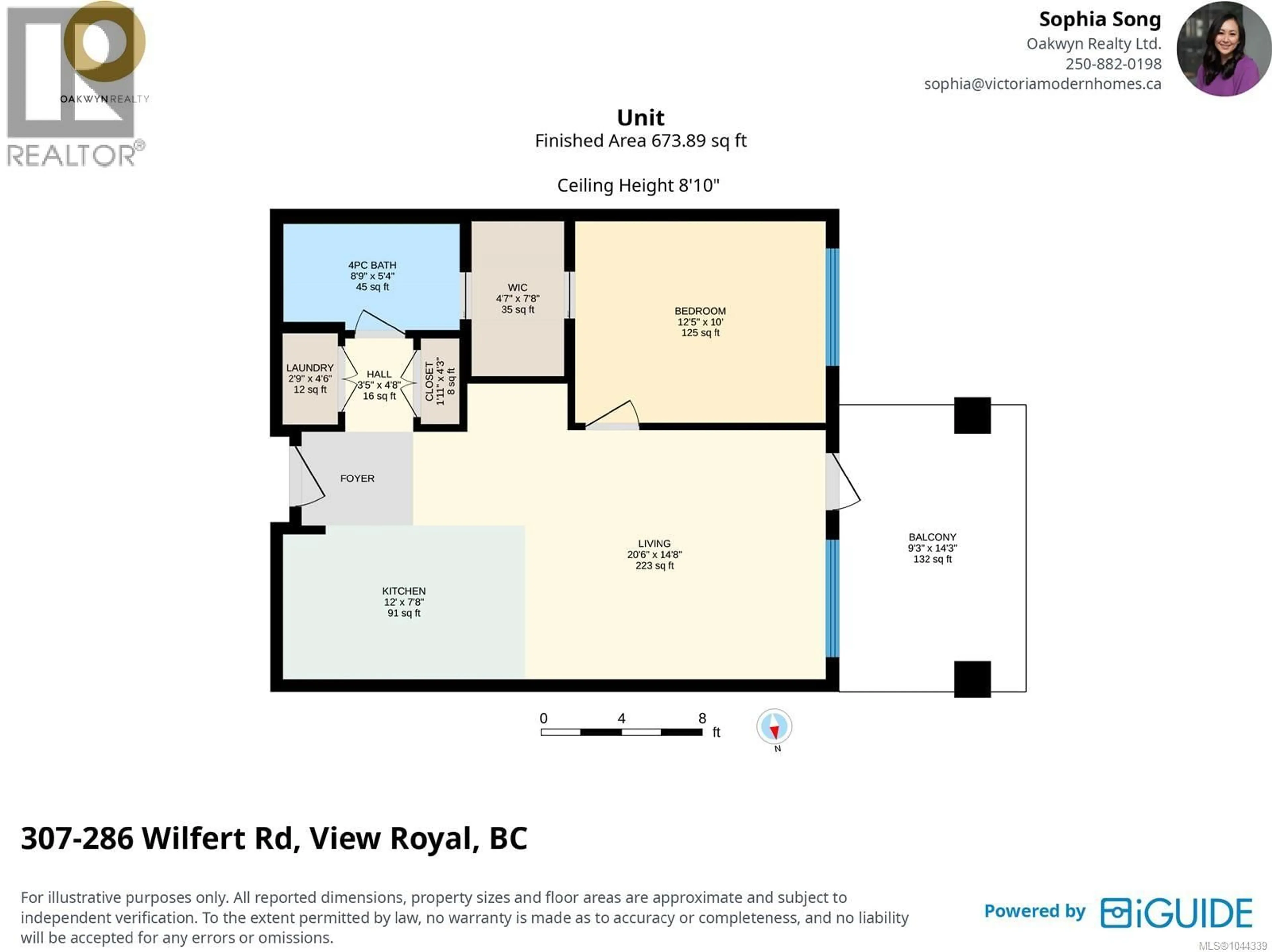 Floor plan for 307 - 286 WILFERT ROAD, View Royal British Columbia V9C1A3