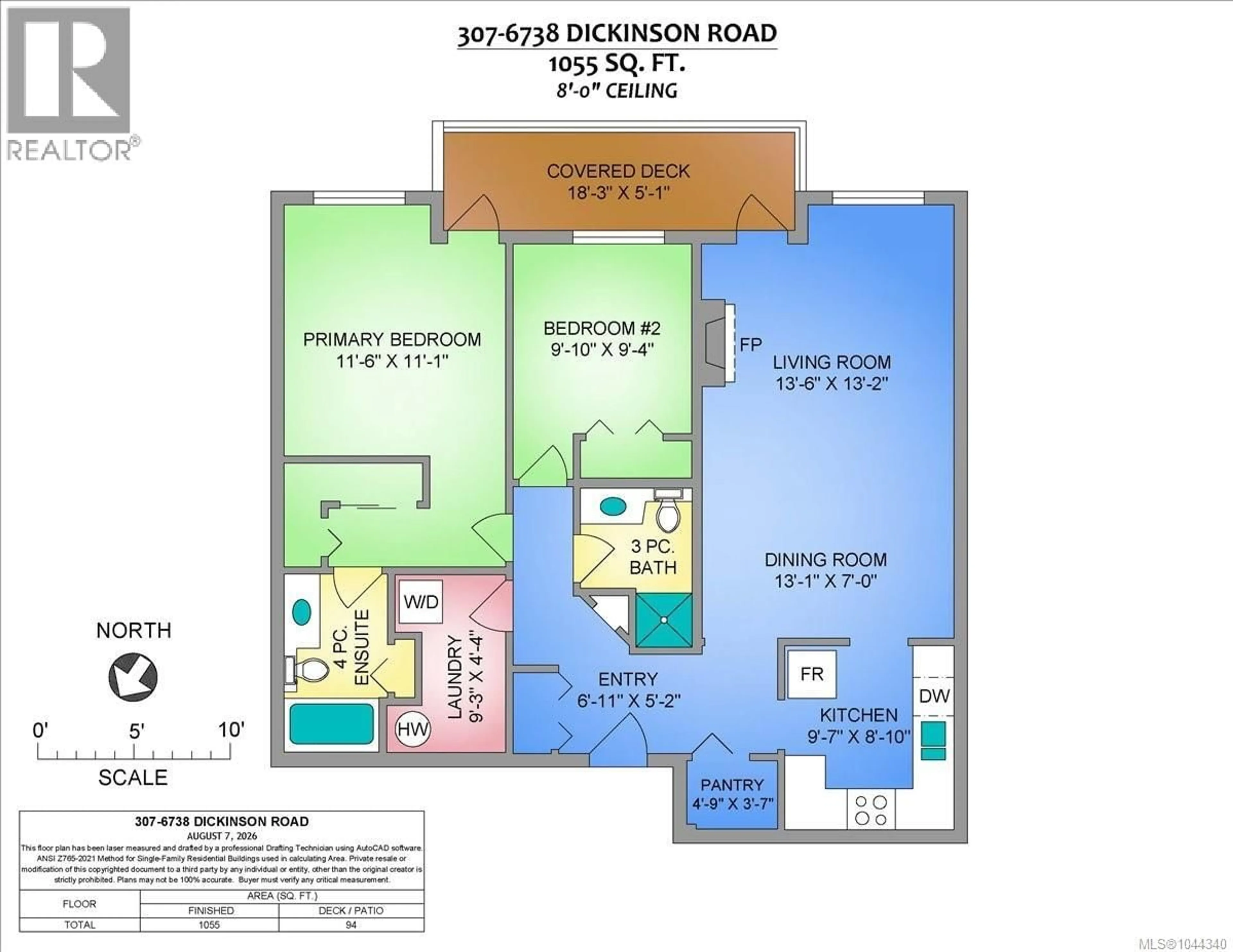 Floor plan for 307 - 6738 DICKINSON ROAD, Nanaimo British Columbia V9V1T3