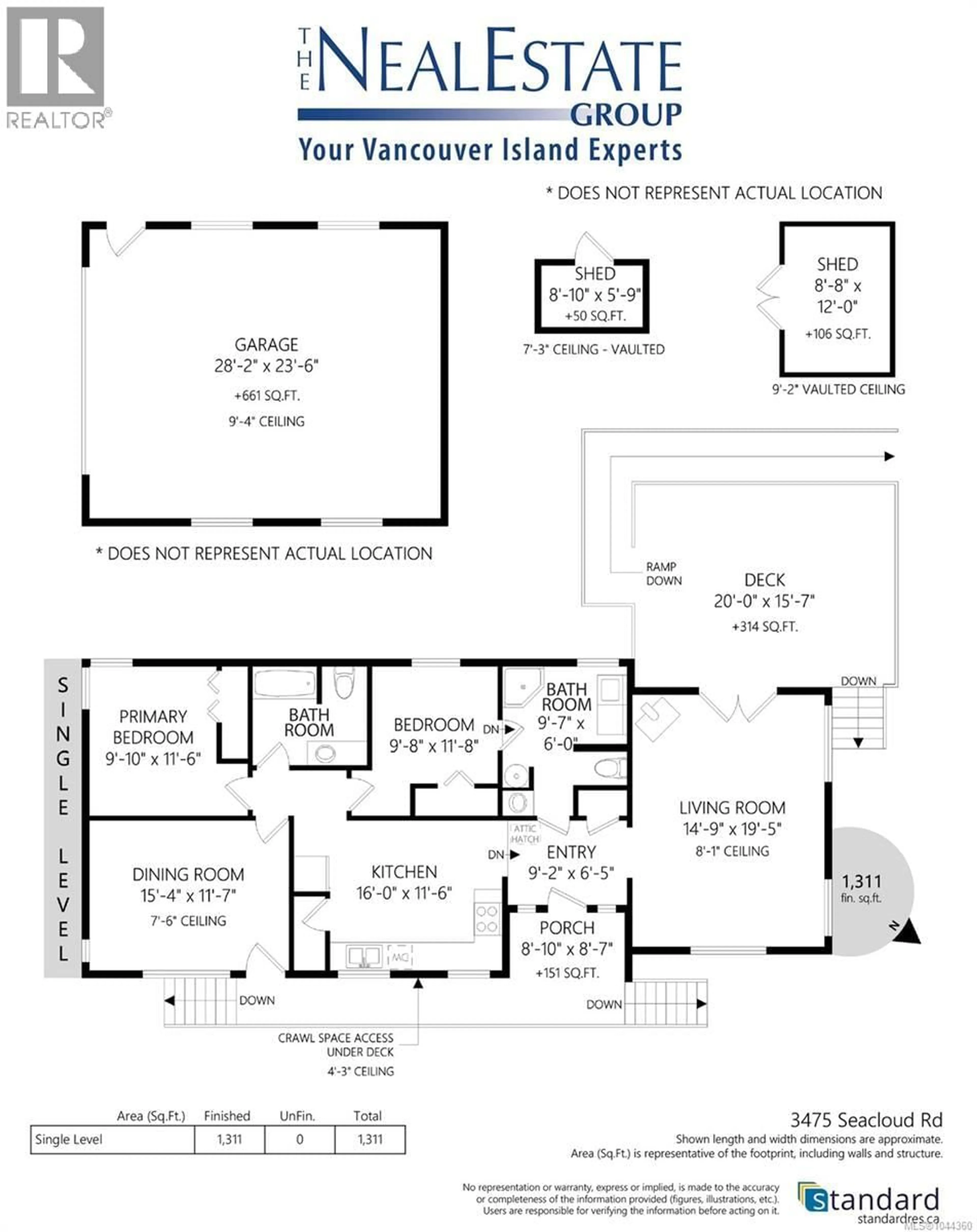 Floor plan for 3475 SEACLOUD ROAD, Saltair British Columbia V0R1K2
