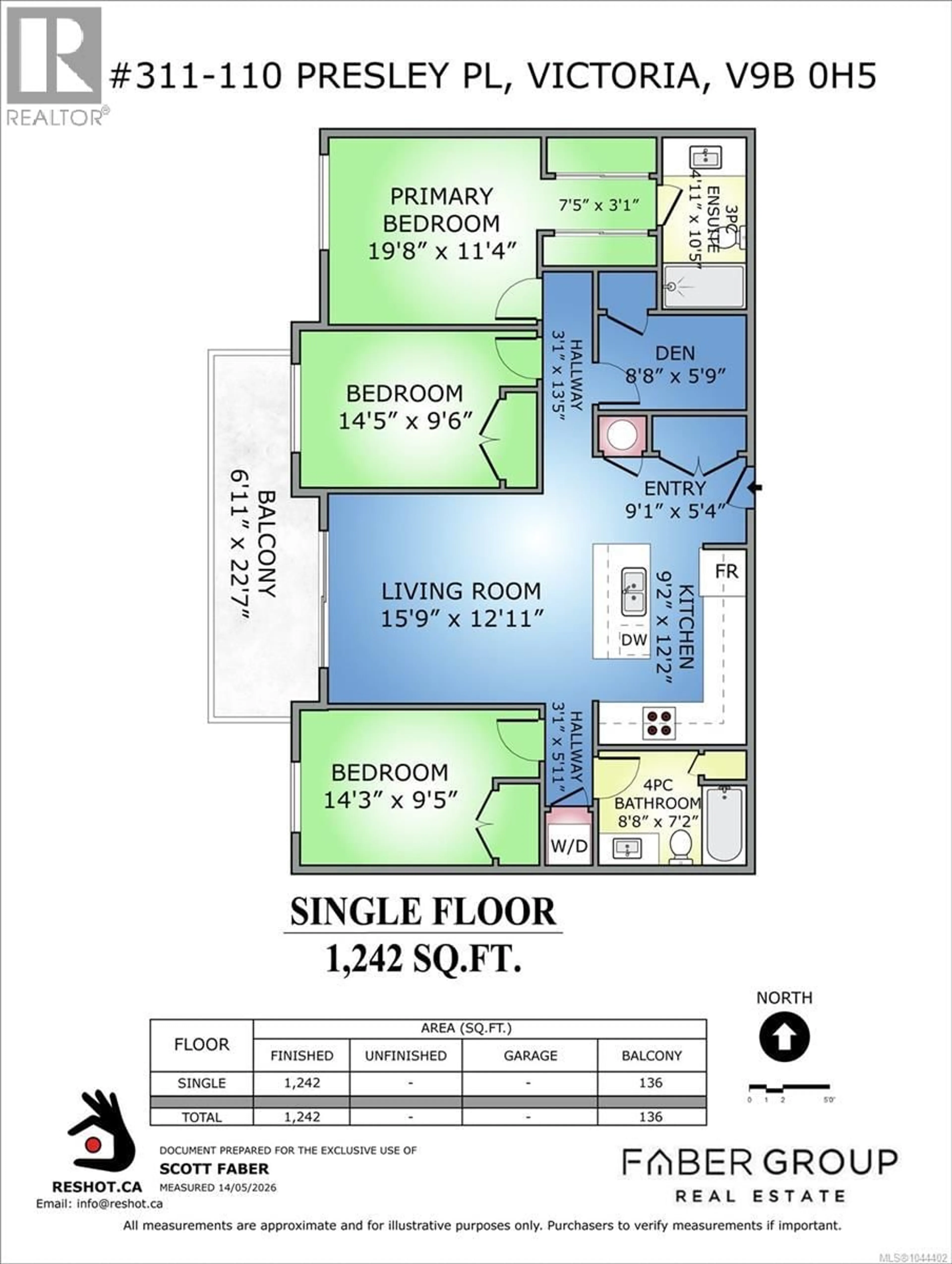 Floor plan for 311 - 110 PRESLEY PLACE, View Royal British Columbia V9B0Z1