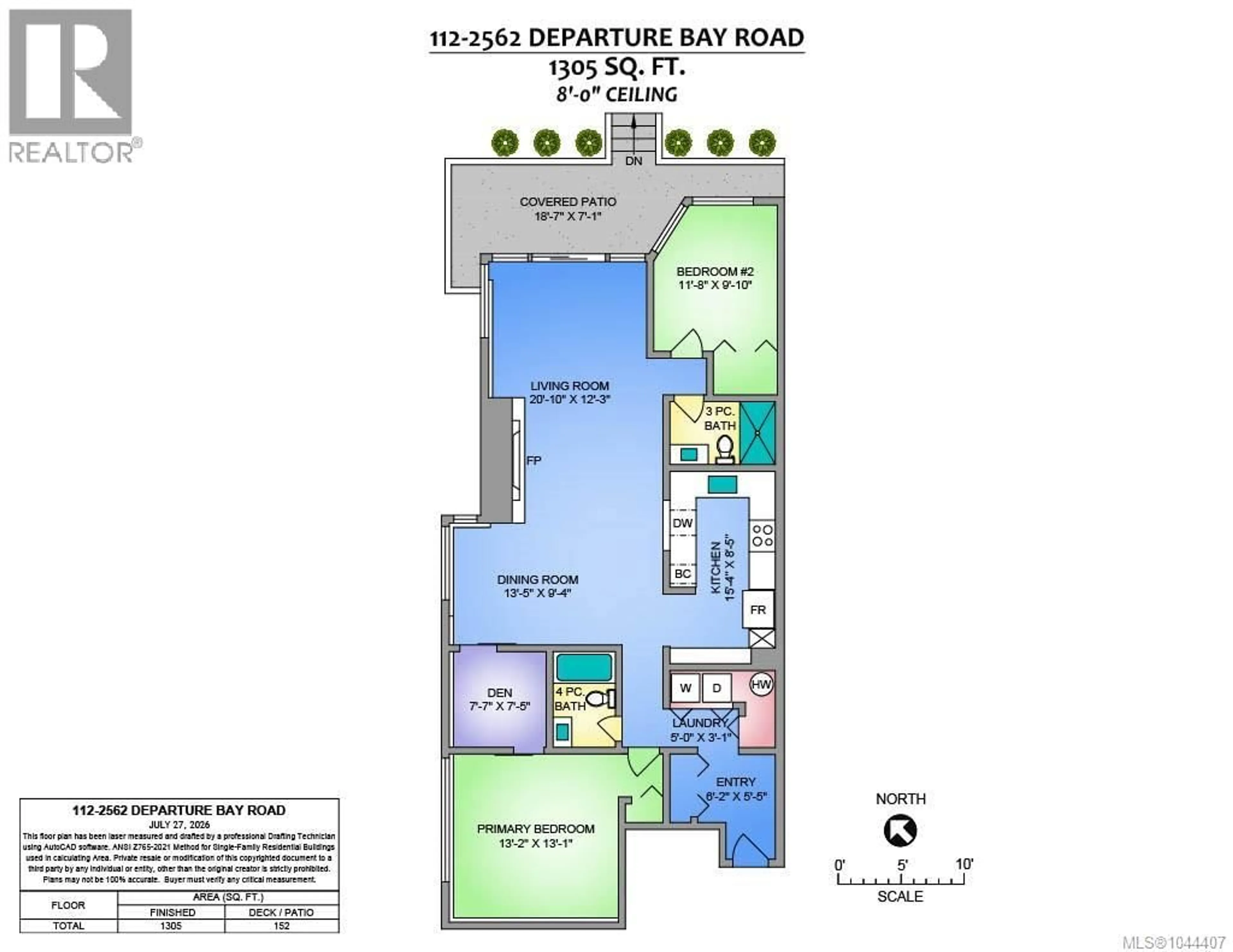 Floor plan for 112 - 2562 DEPARTURE BAY ROAD, Nanaimo British Columbia V9S5P1