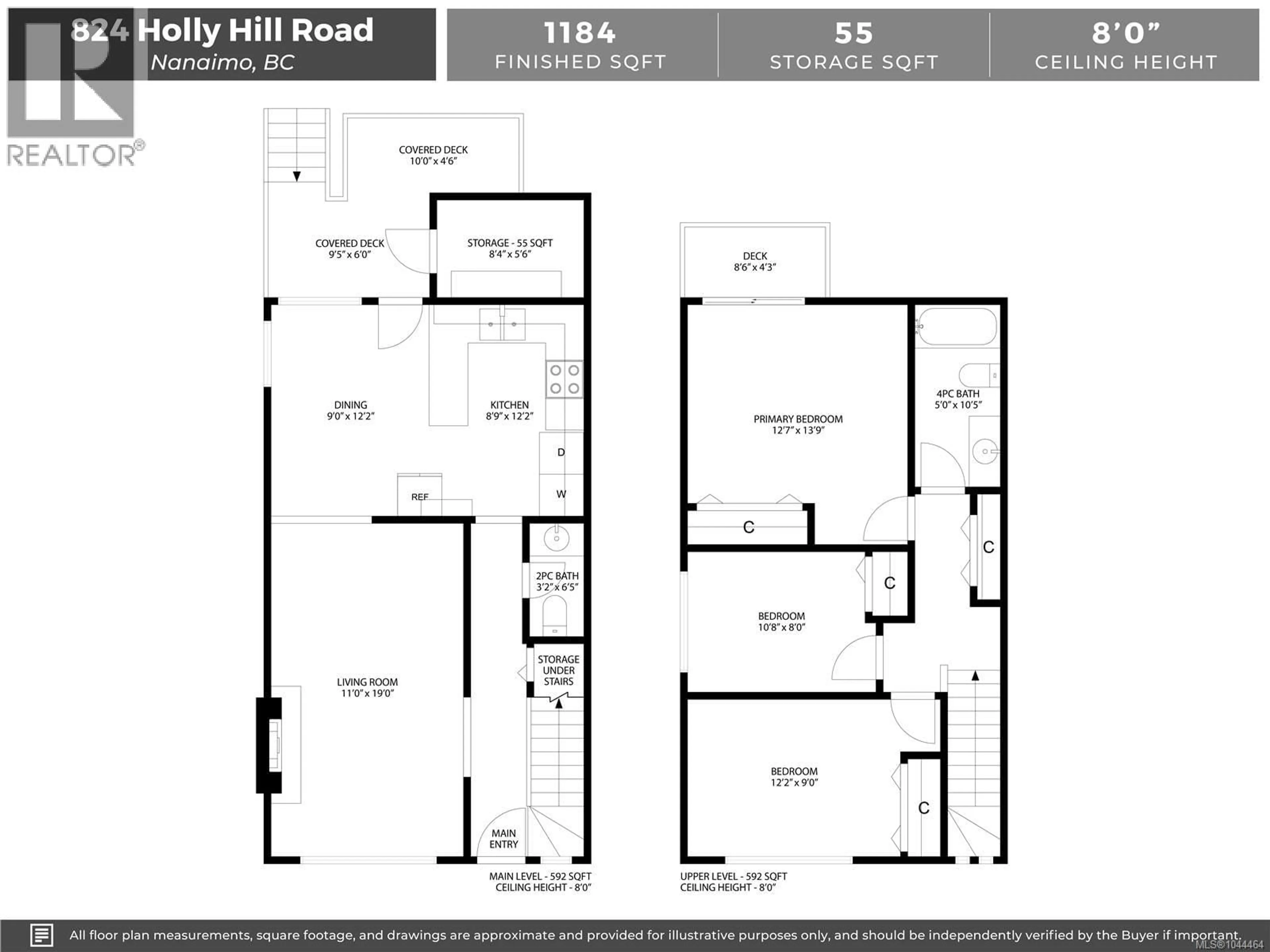 Floor plan for 824 HOLLY HILL ROAD, Nanaimo British Columbia V9R5T1