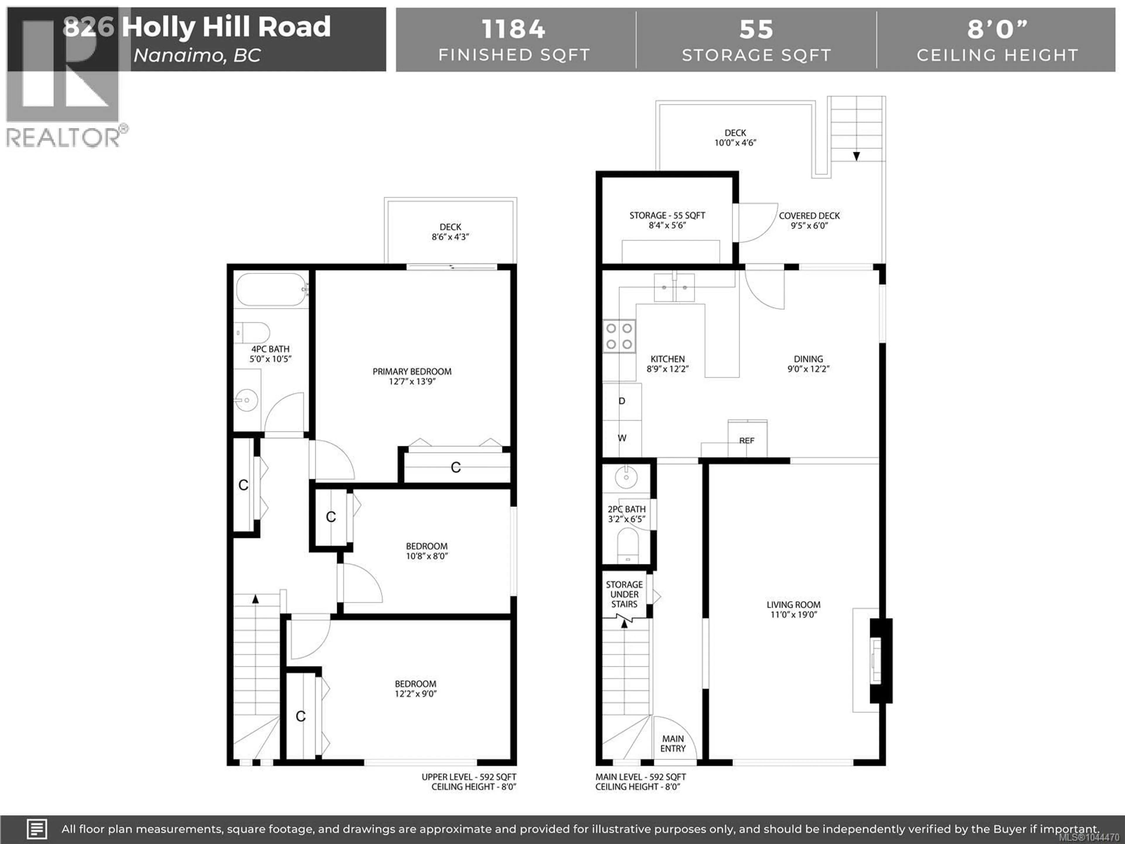 Floor plan for 826 HOLLY HILL ROAD, Nanaimo British Columbia V9R5T1