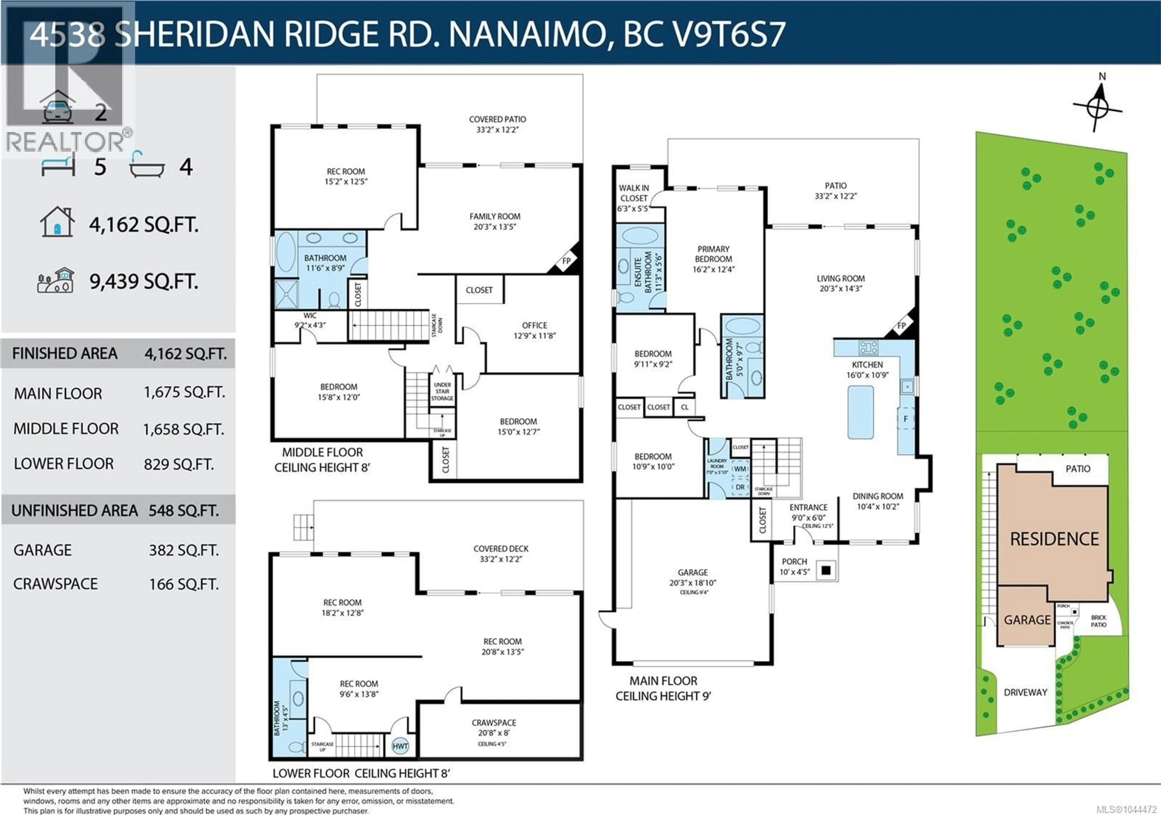 Floor plan for 4538 SHERIDAN RIDGE ROAD, Nanaimo British Columbia V9T6S7