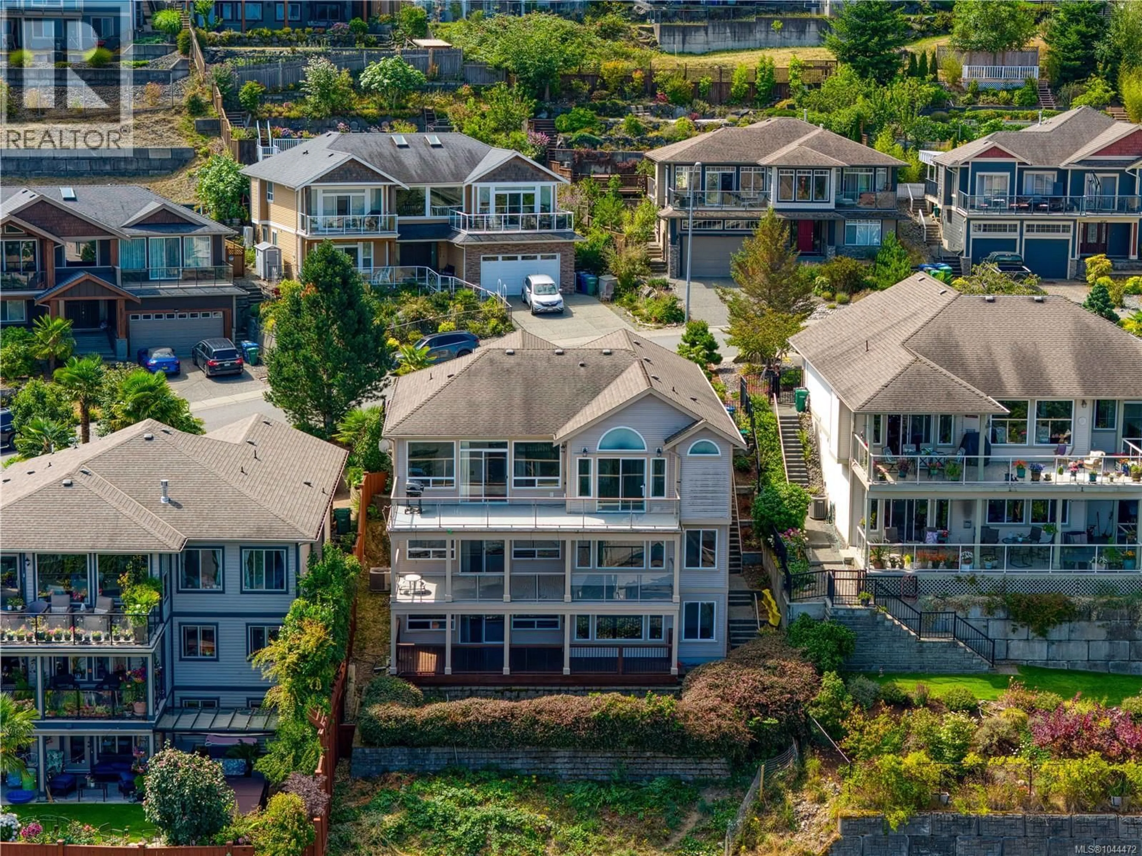 A pic from outside/outdoor area/front of a property/back of a property/a pic from drone, street for 4538 SHERIDAN RIDGE ROAD, Nanaimo British Columbia V9T6S7