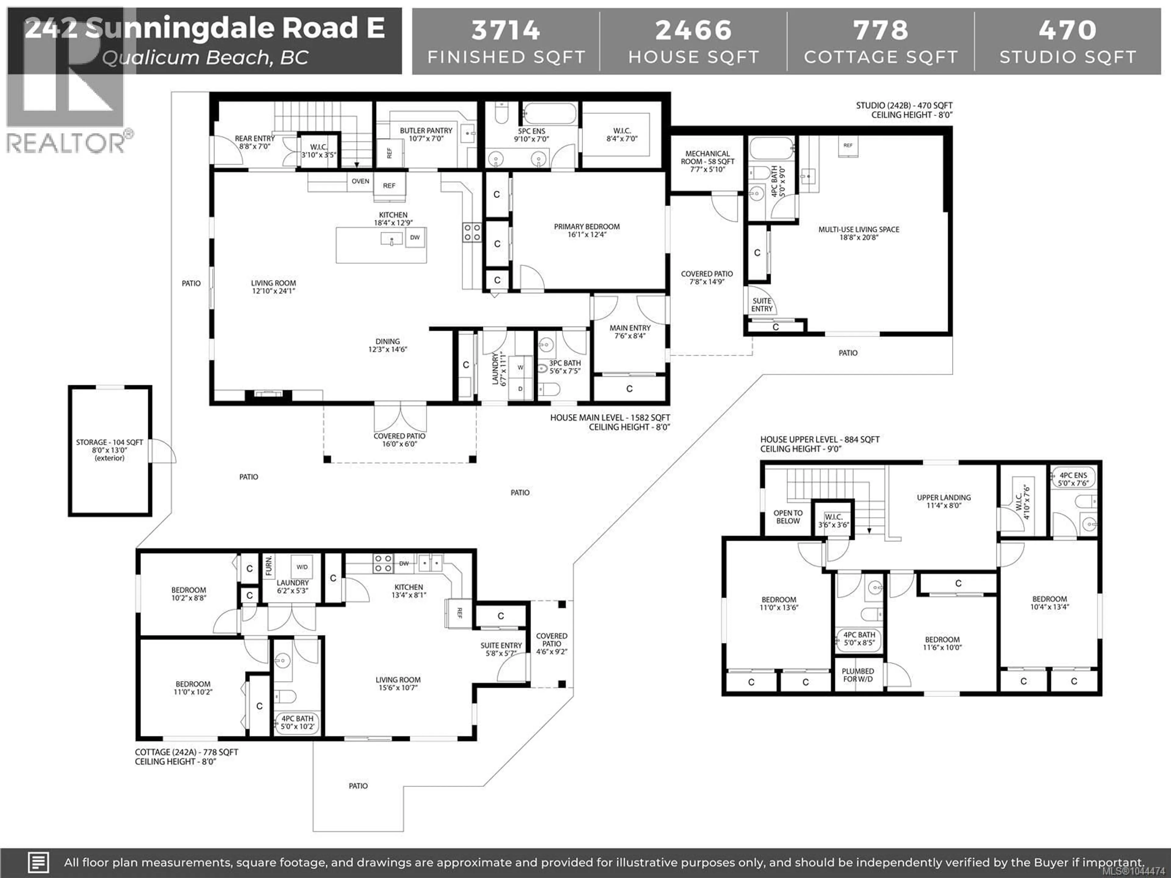 Floor plan for 242 SUNNINGDALE ROAD EAST, Qualicum Beach British Columbia V9K1L3