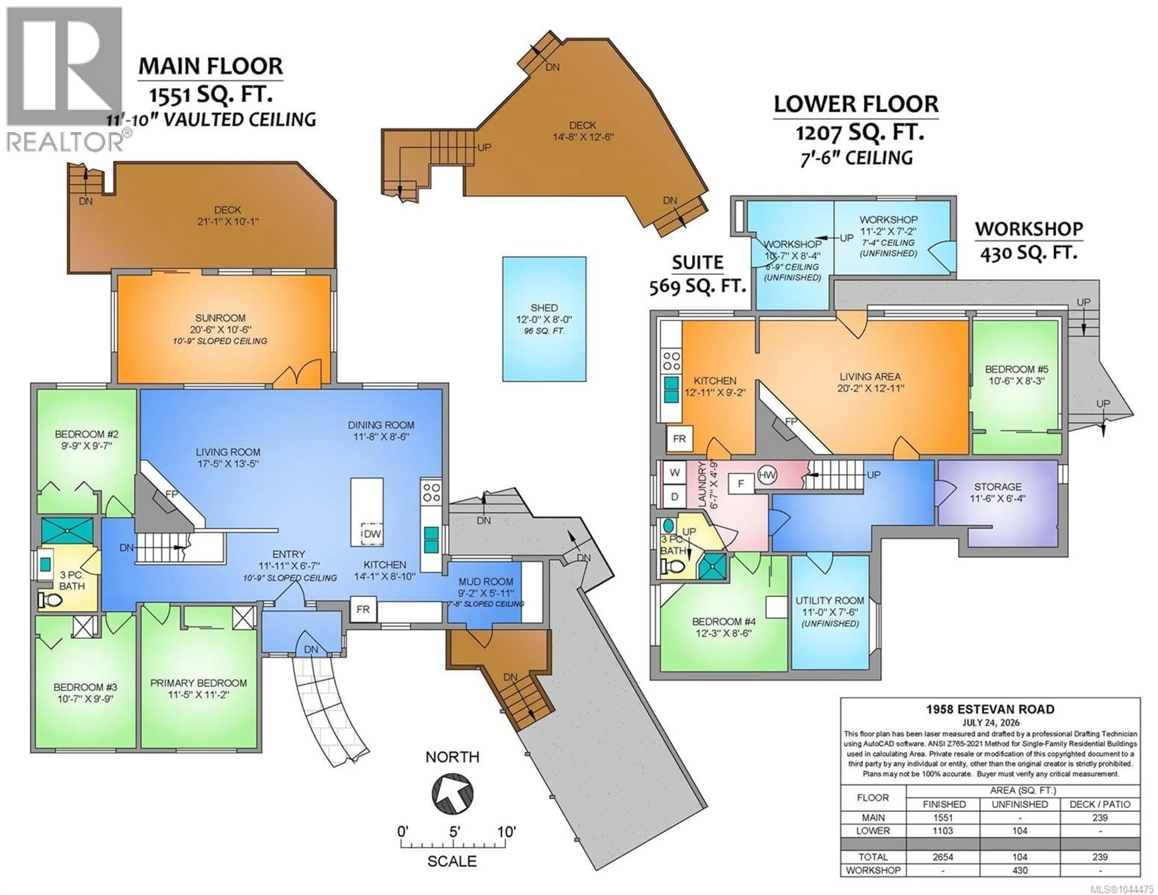 Floor plan for 1958 ESTEVAN ROAD, Nanaimo British Columbia V9S3Z2