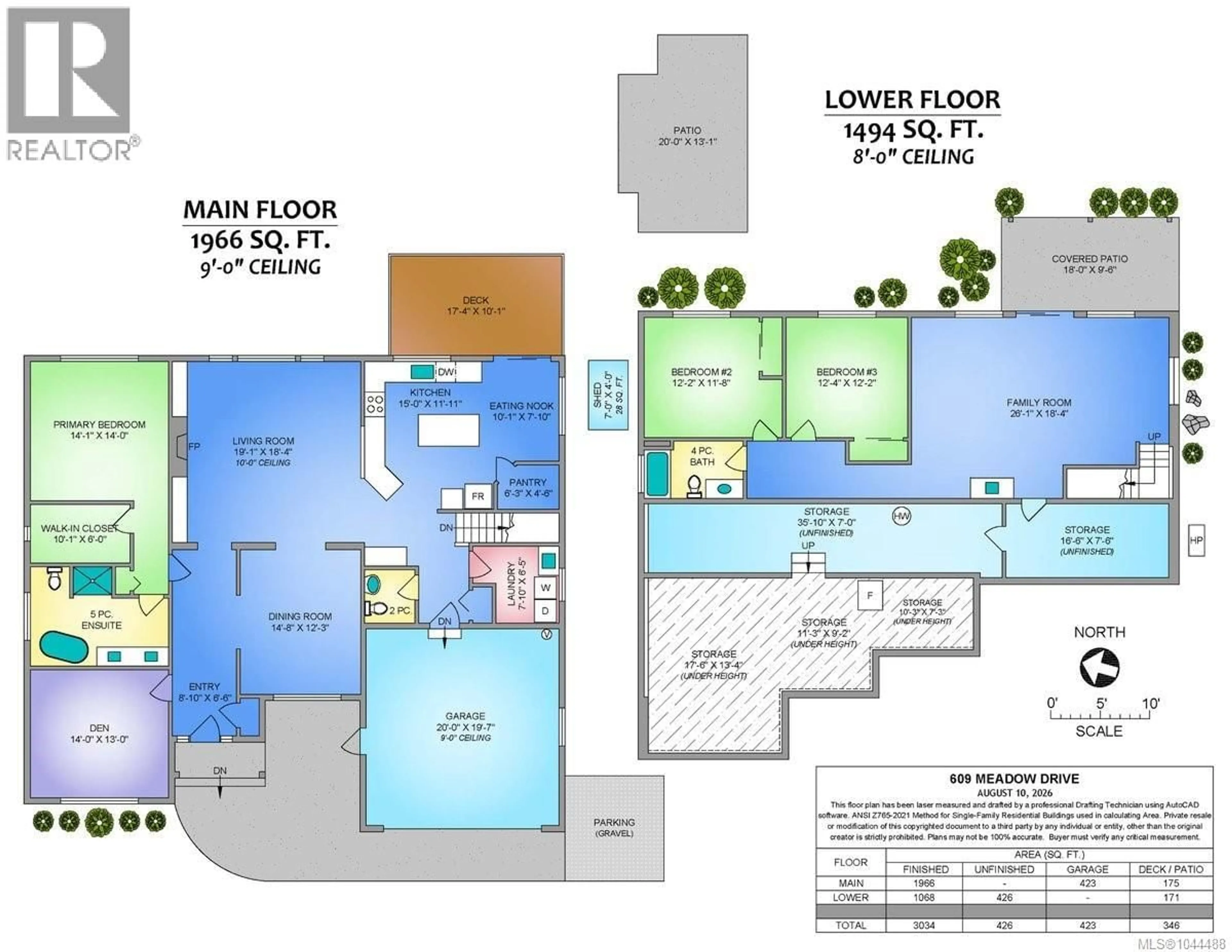 Floor plan for 609 MEADOW DRIVE, Qualicum Beach British Columbia V9K2T2