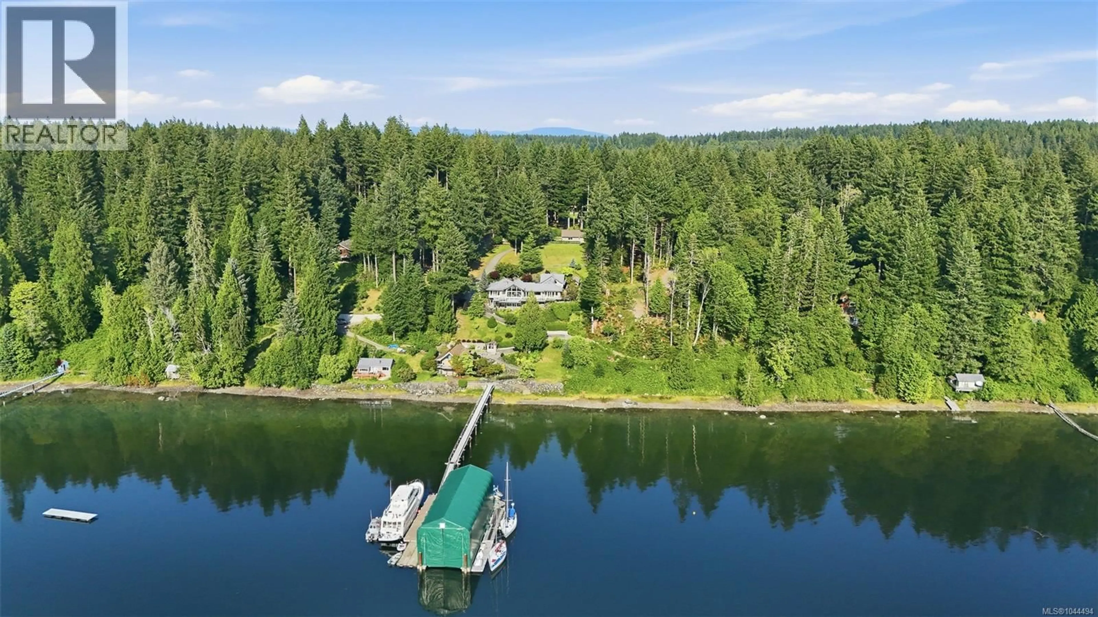 A pic from outside/outdoor area/front of a property/back of a property/a pic from drone, water/lake/river/ocean view for 1157 WEST ROAD, Quadra Island British Columbia V0N2P0