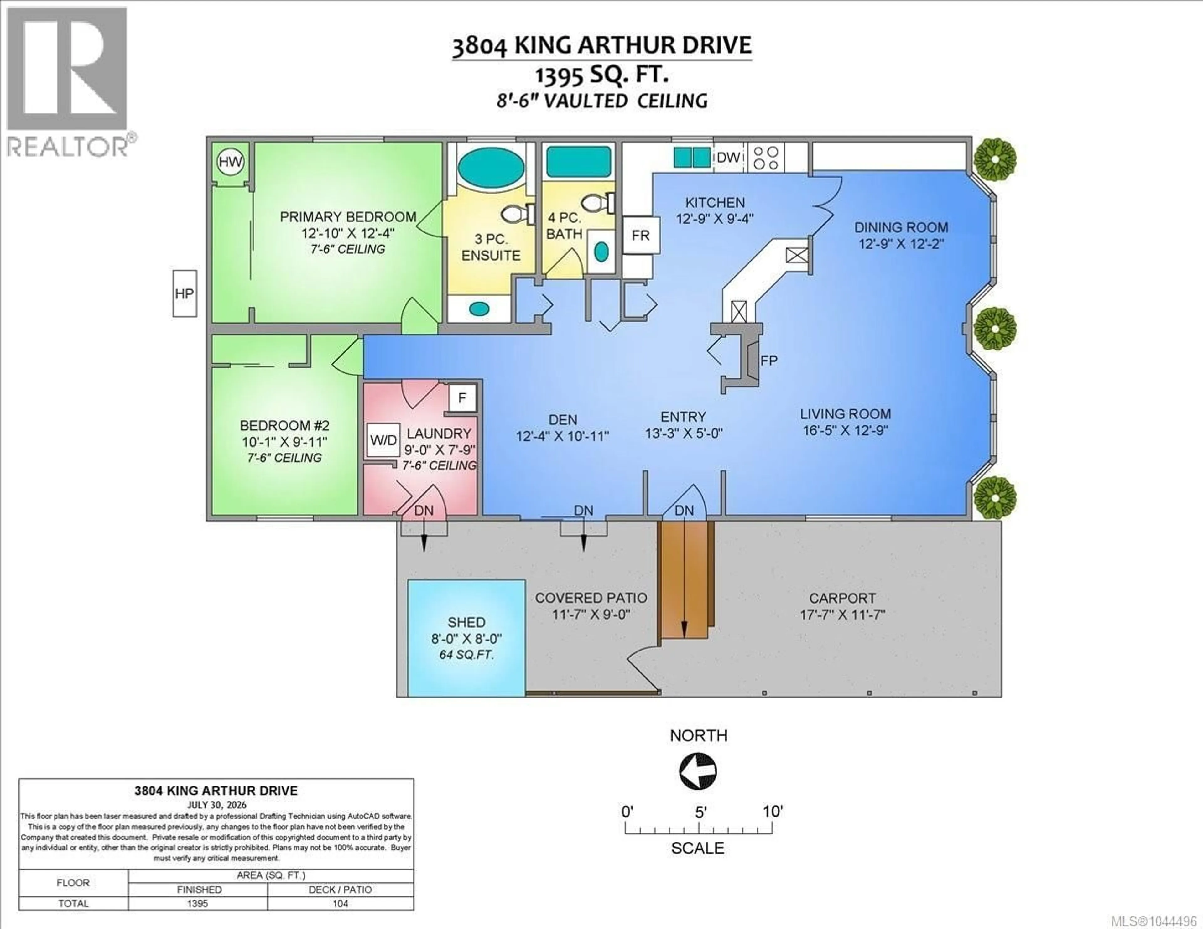 Floor plan for 3804 KING ARTHUR DRIVE, Nanaimo British Columbia V9T6B9