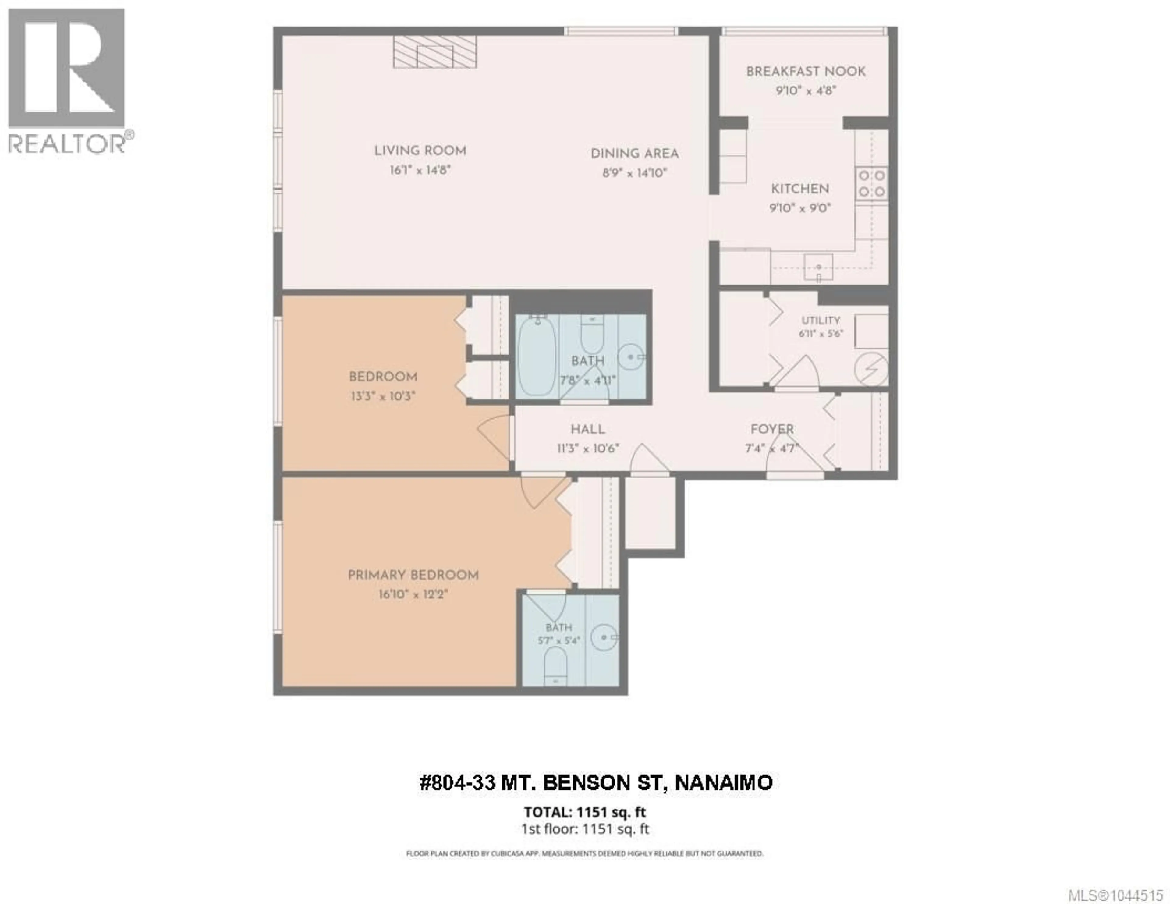 Floor plan for 804 - 33 MT. BENSON STREET, Nanaimo British Columbia V9S5L2
