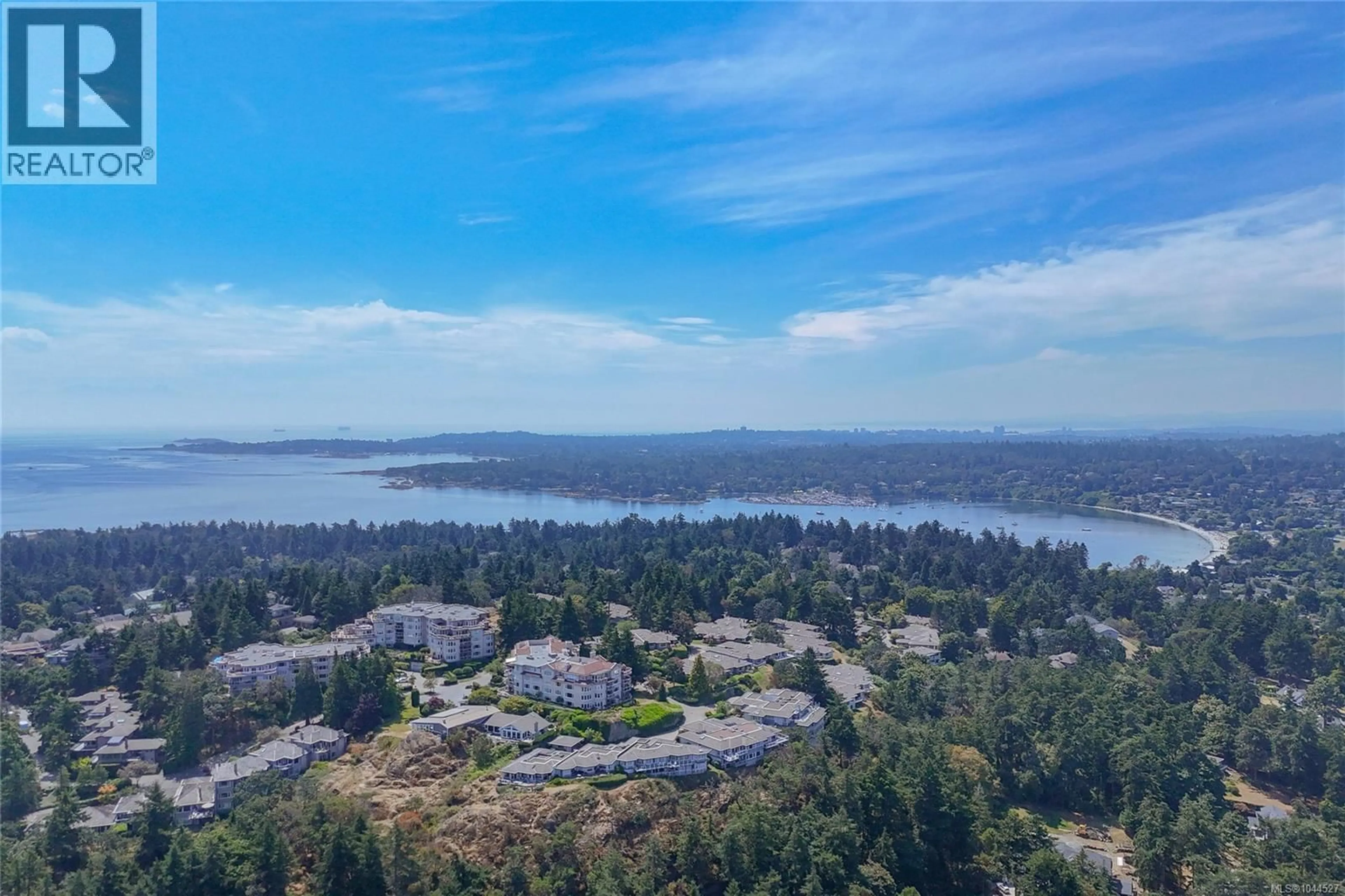 A pic from outside/outdoor area/front of a property/back of a property/a pic from drone, water/lake/river/ocean view for 607 - 2829 ARBUTUS ROAD, Saanich British Columbia V8N5X5