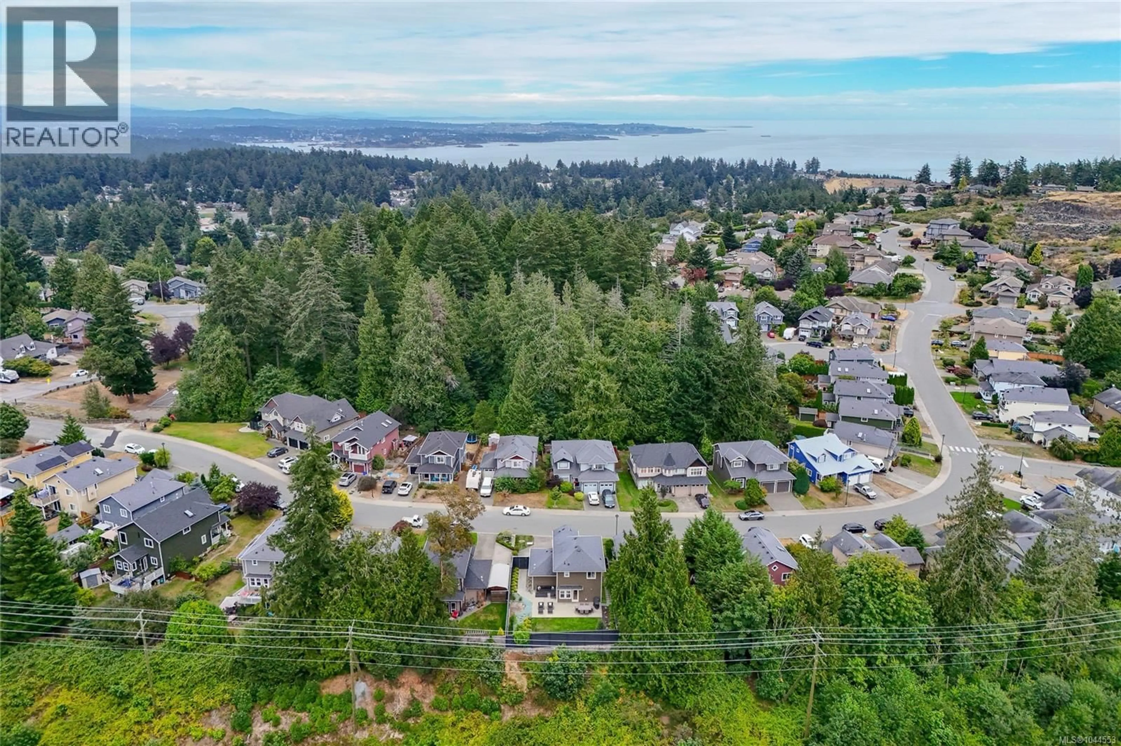 A pic from outside/outdoor area/front of a property/back of a property/a pic from drone, water/lake/river/ocean view for 3420 PATTISON WAY, Colwood British Columbia V9C4K9