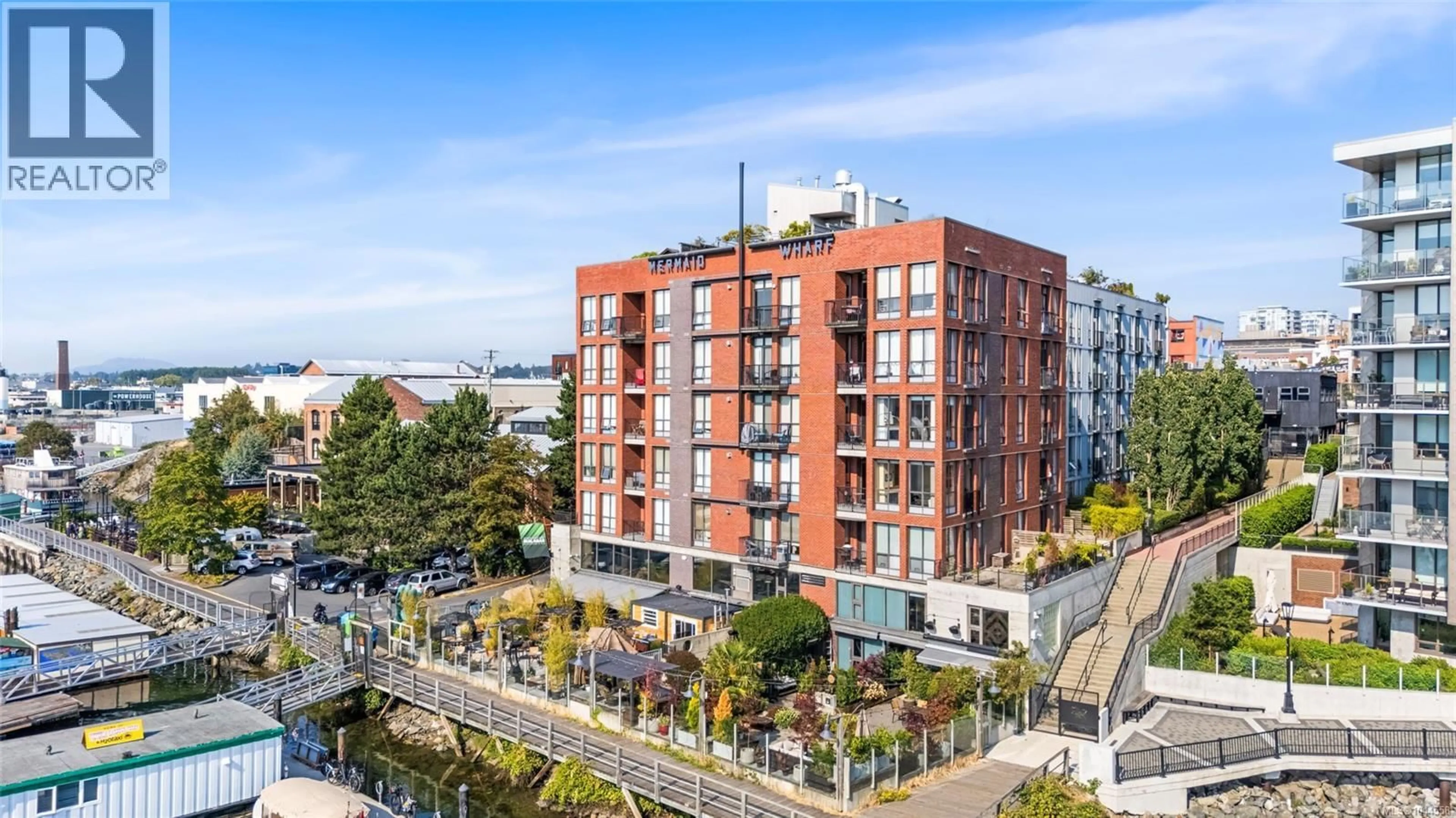 A pic from outside/outdoor area/front of a property/back of a property/a pic from drone, city buildings view from balcony for 206 - 409 SWIFT STREET, Victoria British Columbia V8W1S2