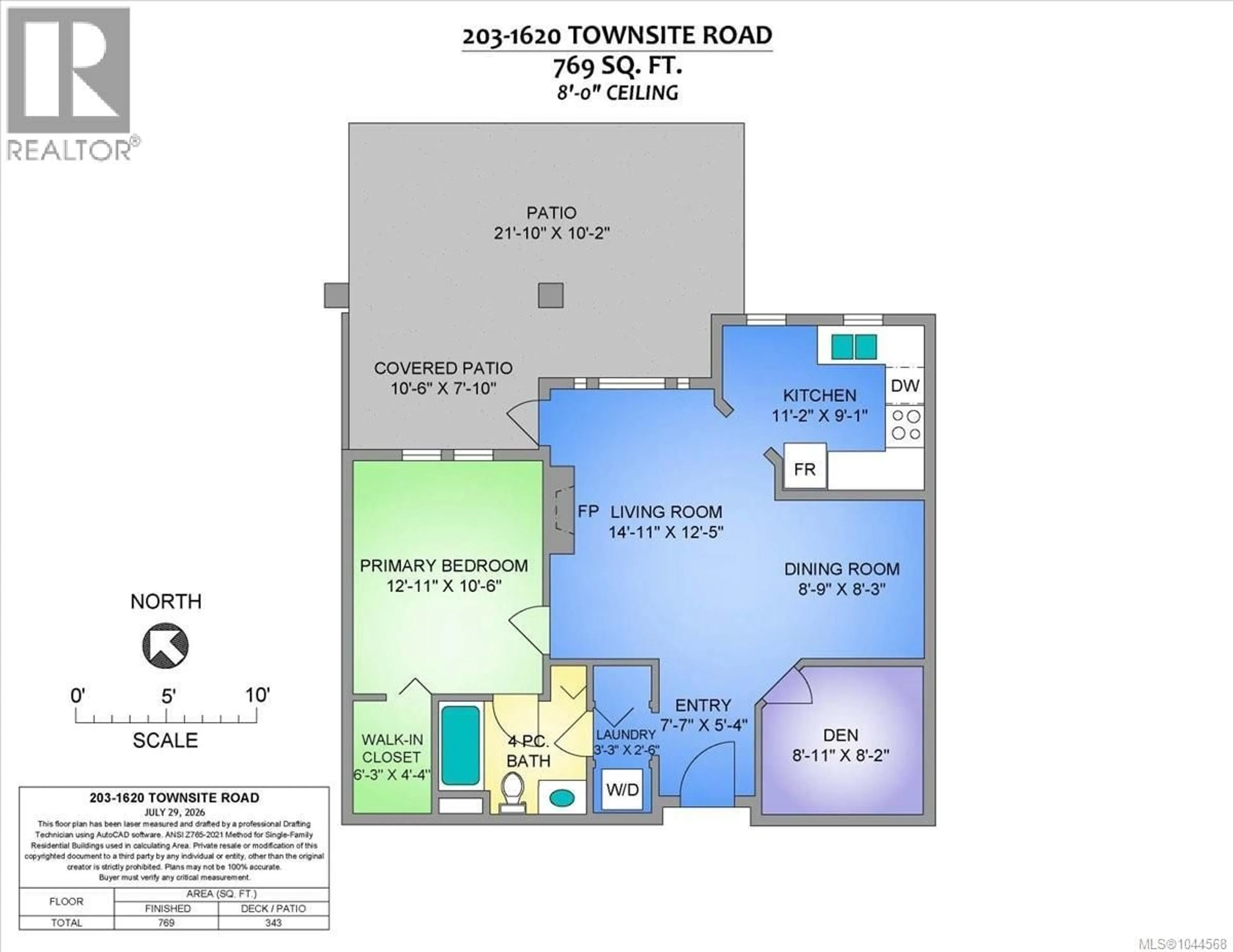 Floor plan for 203 - 1620 TOWNSITE ROAD, Nanaimo British Columbia V9S1N2