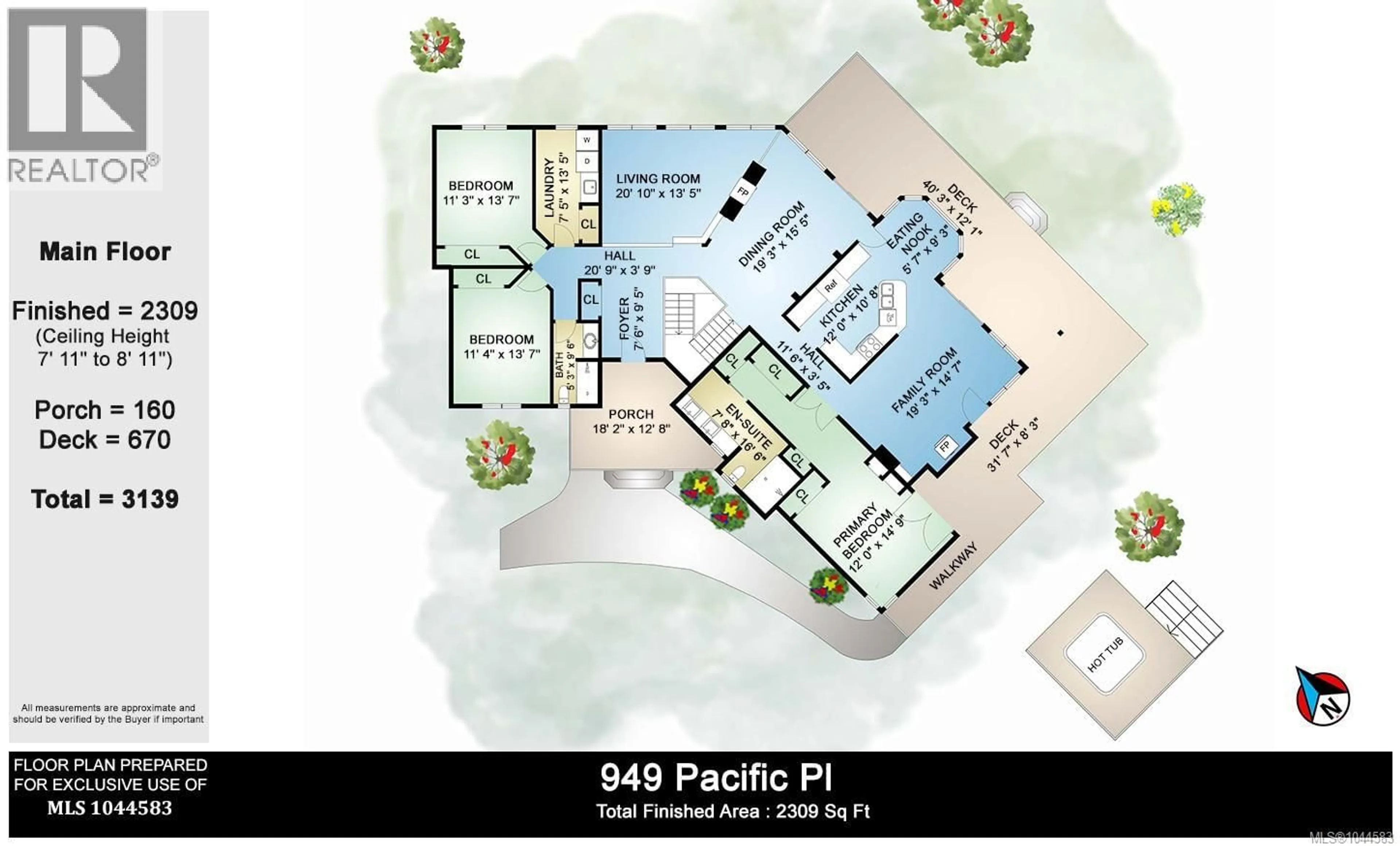 Floor plan for 949 PACIFIC PLACE, Duncan British Columbia V9L5S5