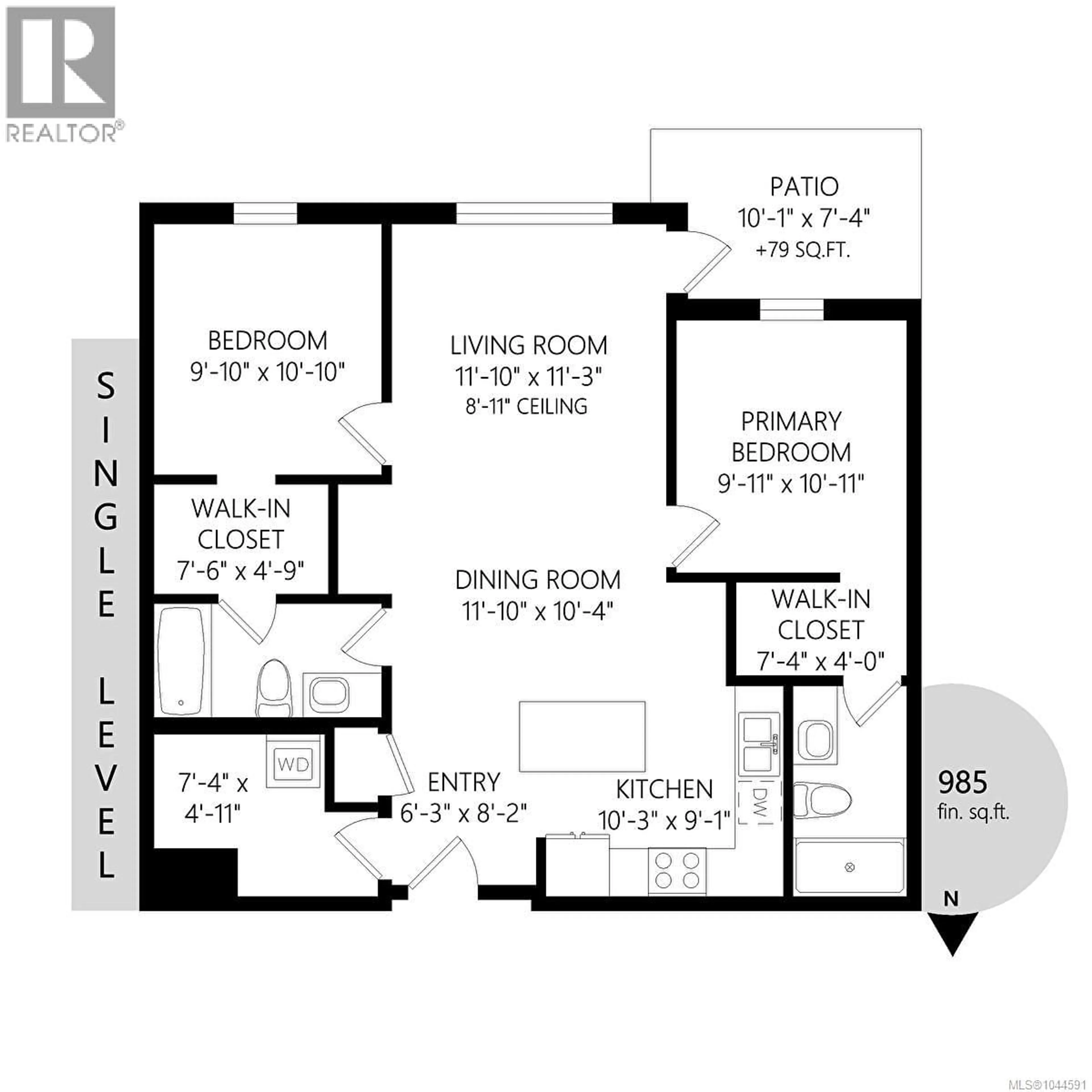 Floor plan for 106 - 120 JENSEN AVENUE WEST, Parksville British Columbia V9P0H6