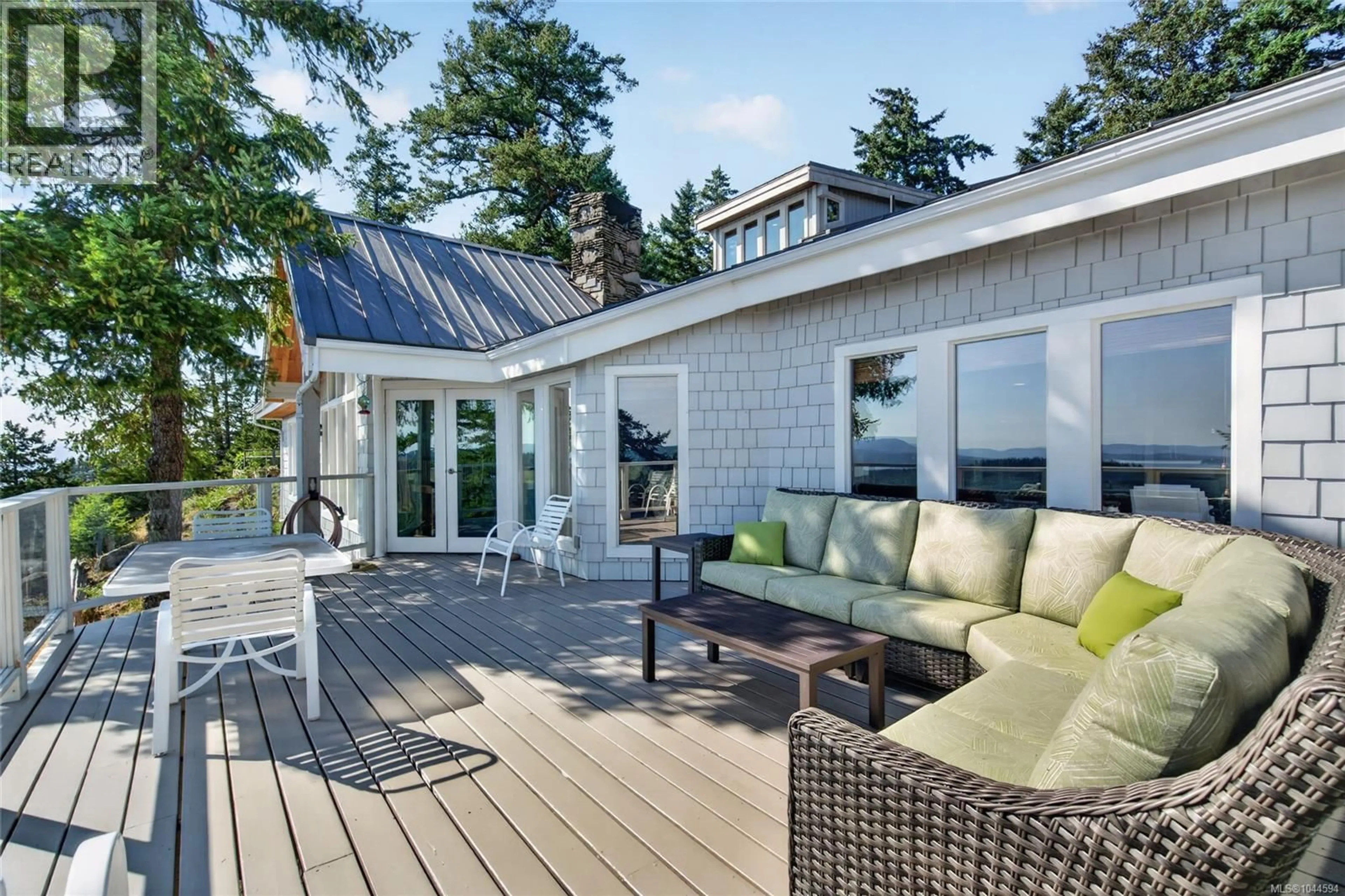 Patio, water/lake/river/ocean view for 455 HECK HILL ROAD, Mayne Island British Columbia V0N2J2